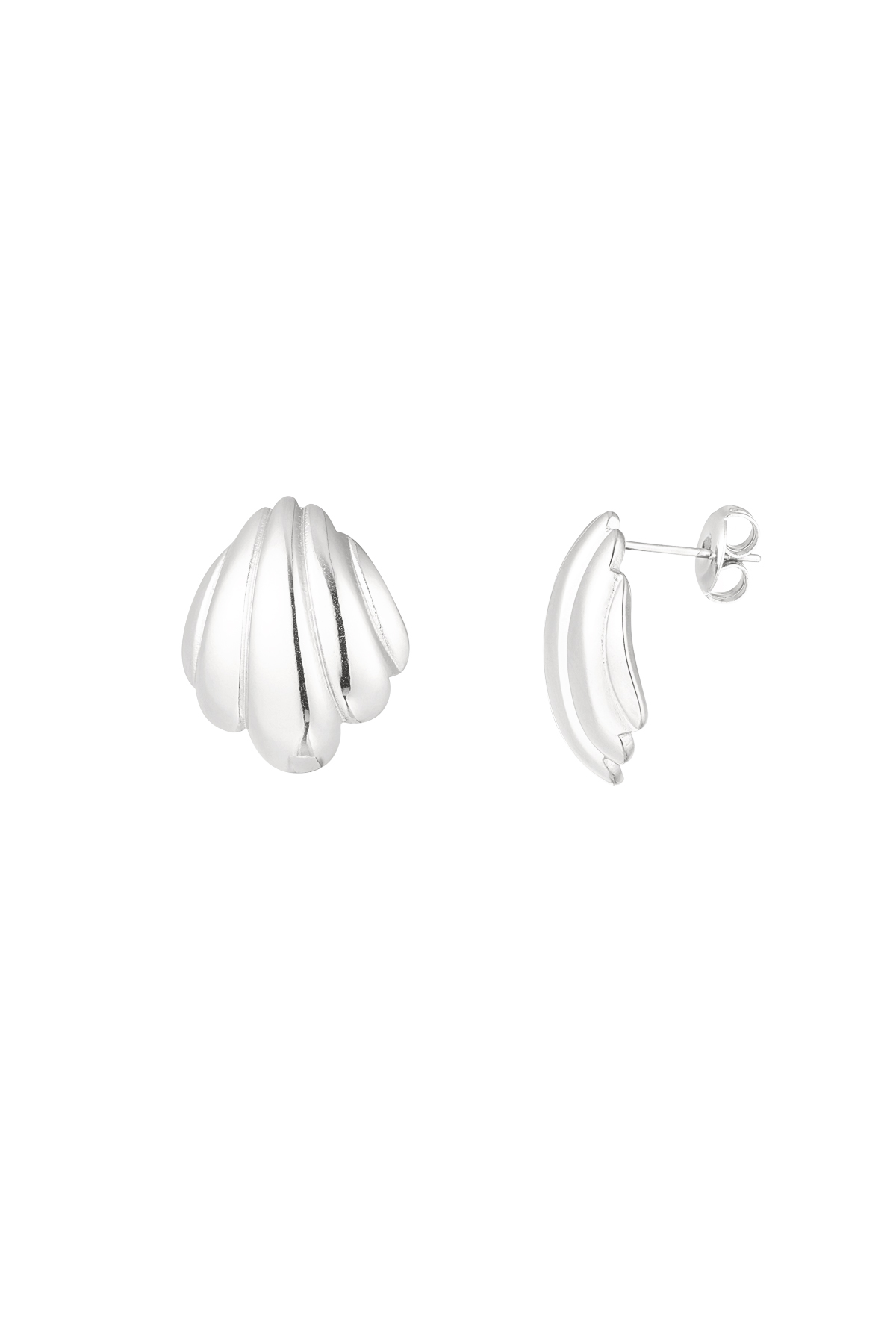 Shell earrings - silver 