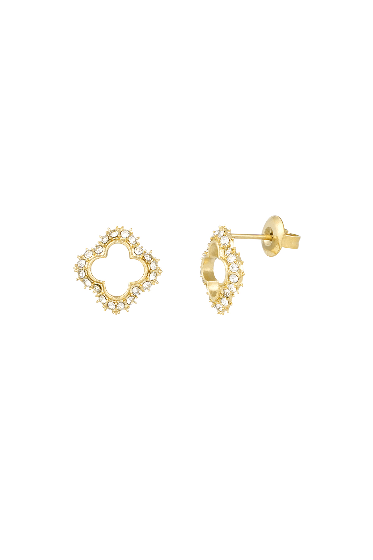 Lucky diamond earrings - gold 