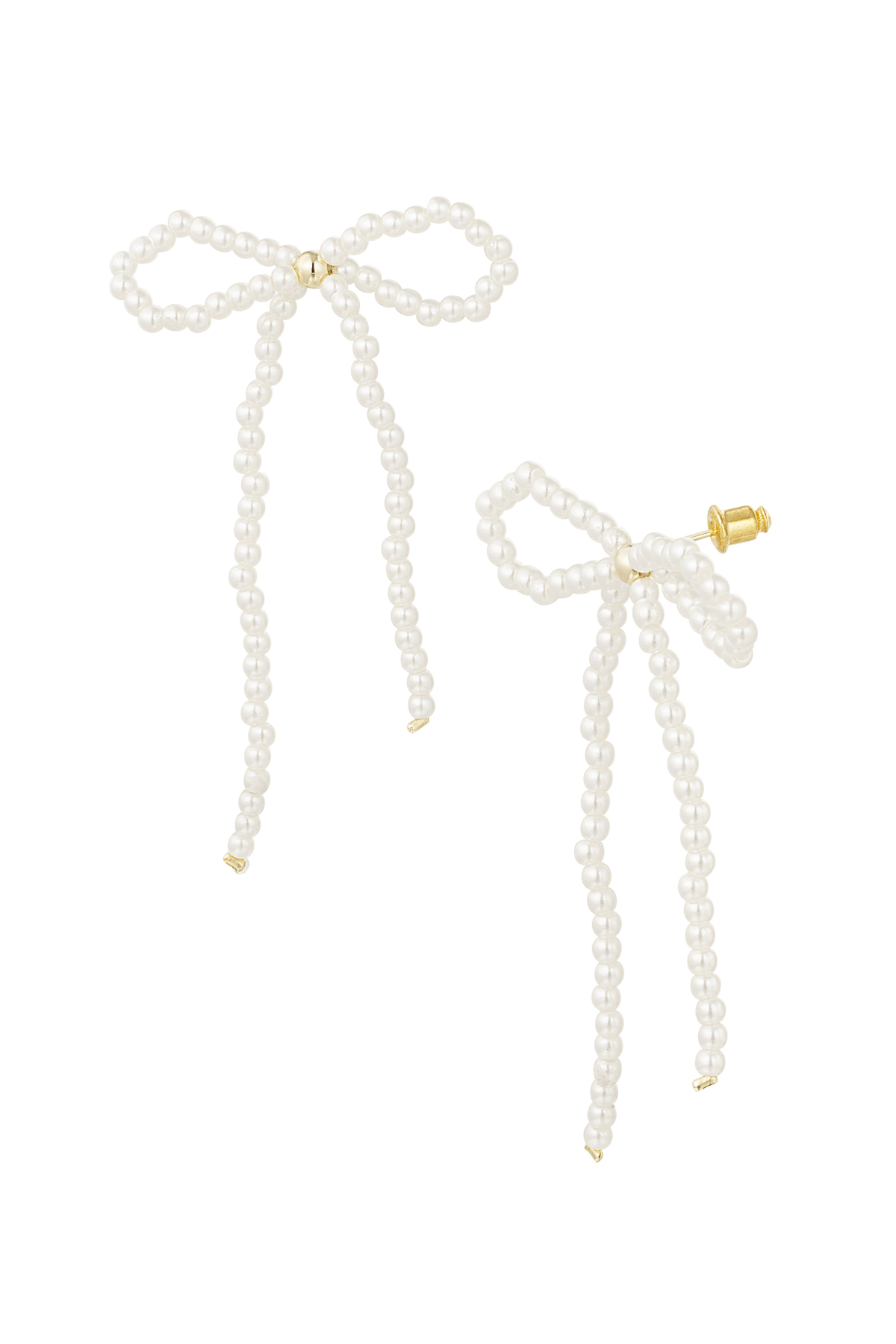 Pearl bow earrings 