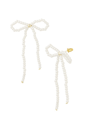 Pearl bow earrings  h5 