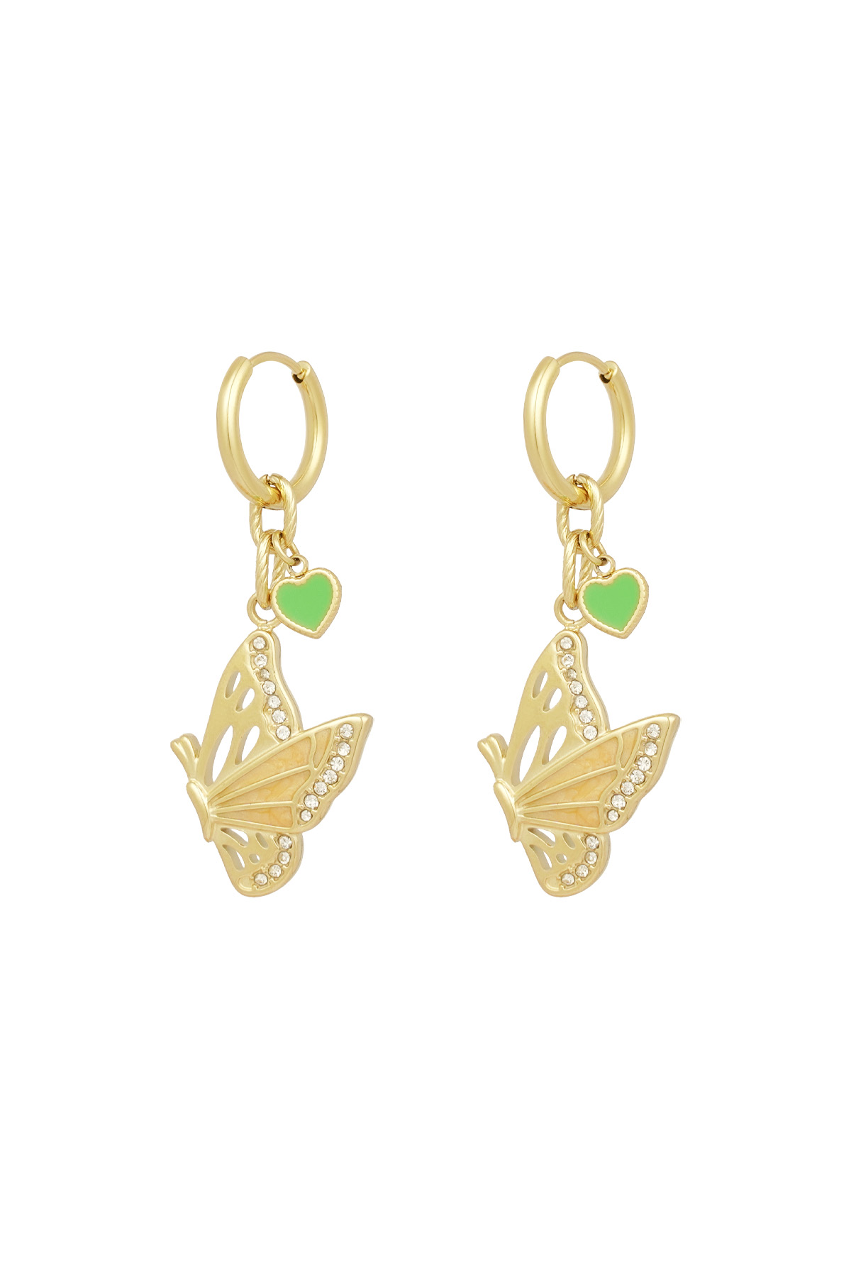 Earrings butterfly vision - Gold color 2