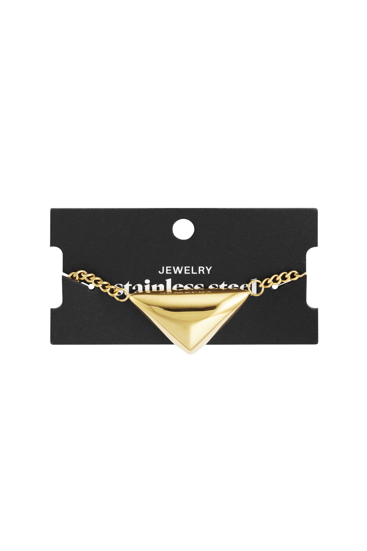 Folded triangle bracelet - gold h5 Picture3