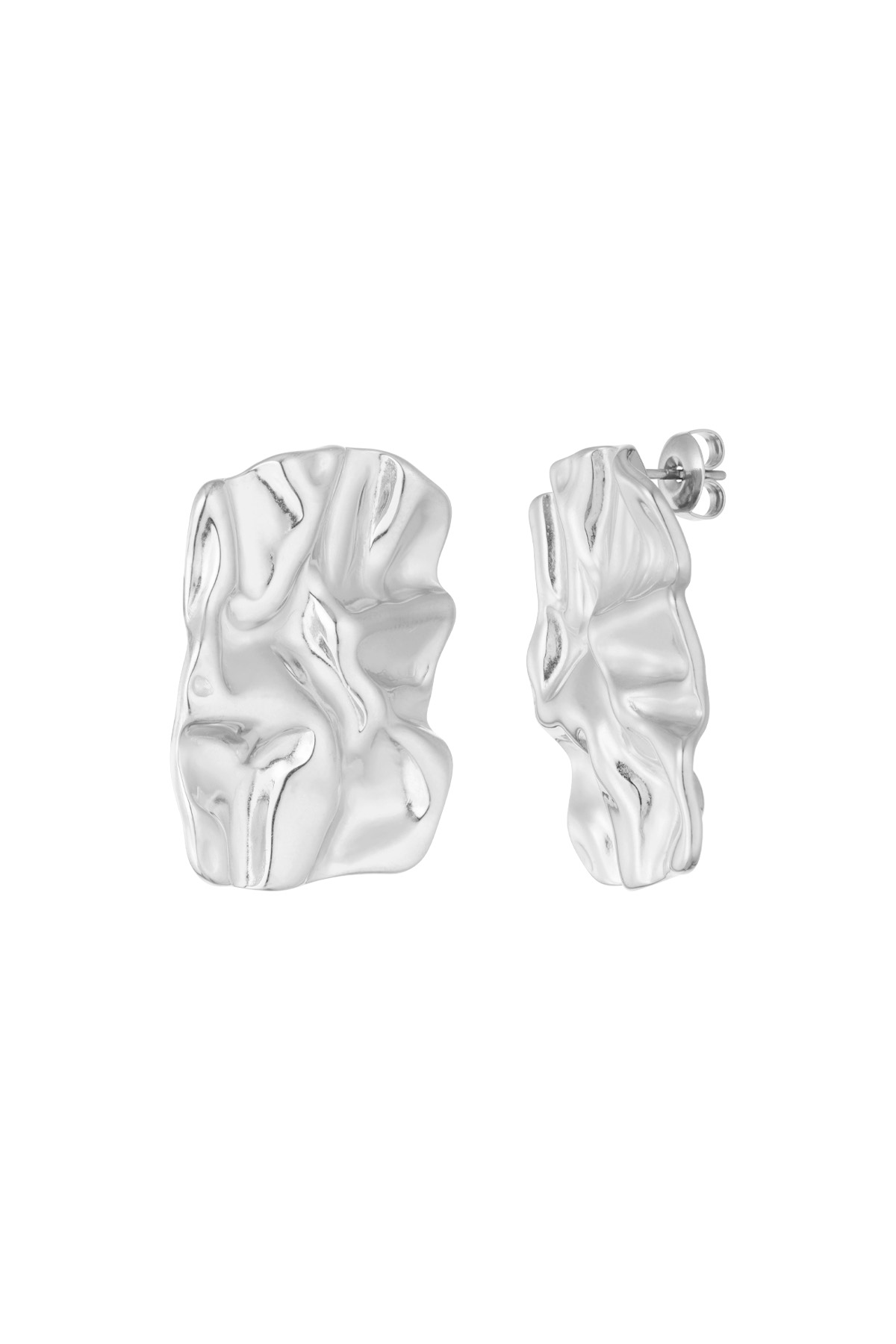 Wave earrings - silver 