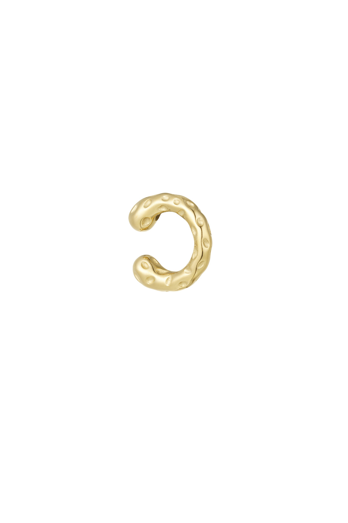 Structured ear cuff - gold h5 