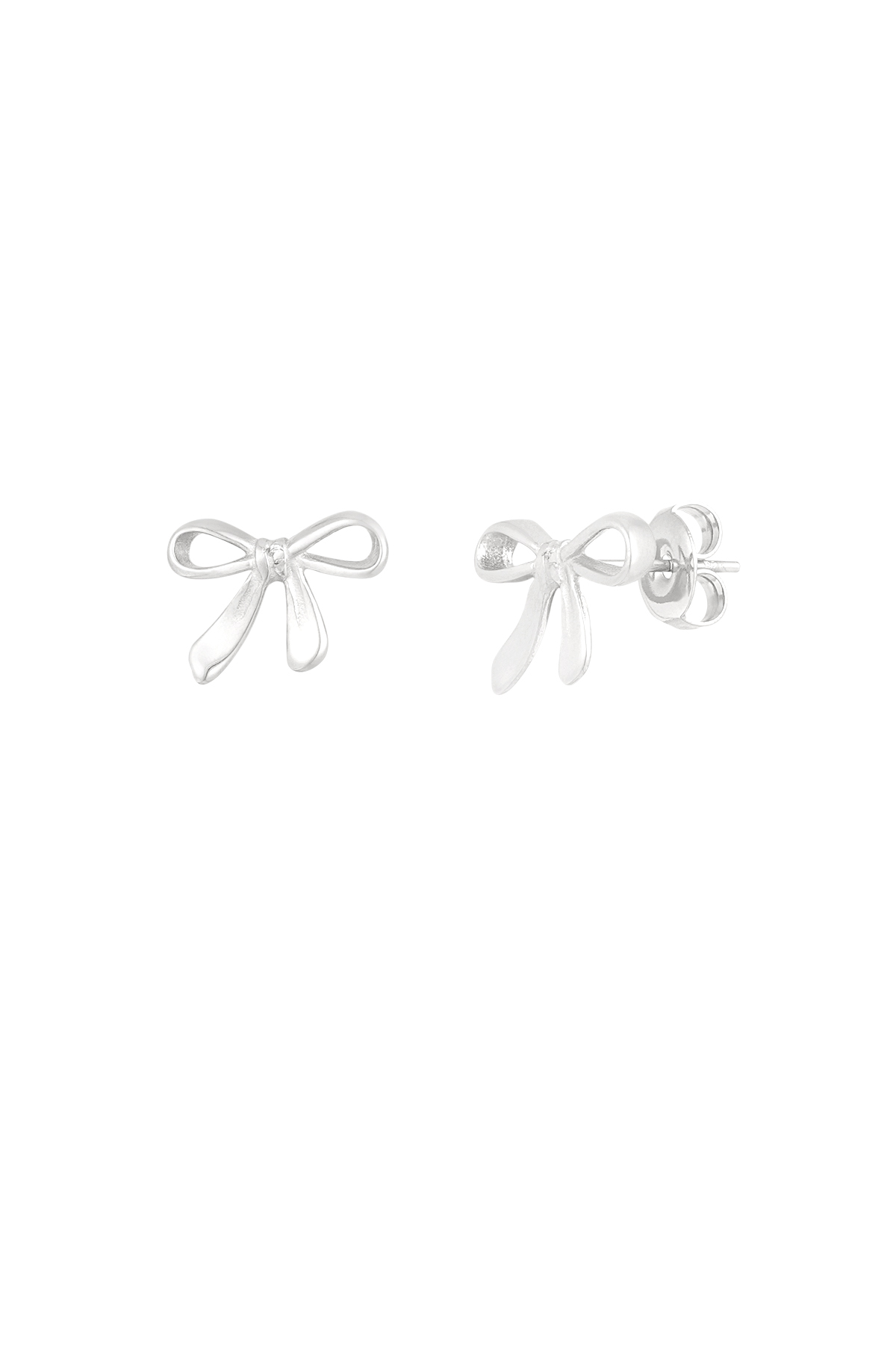 Earrings bows dream - Silver Color color 2