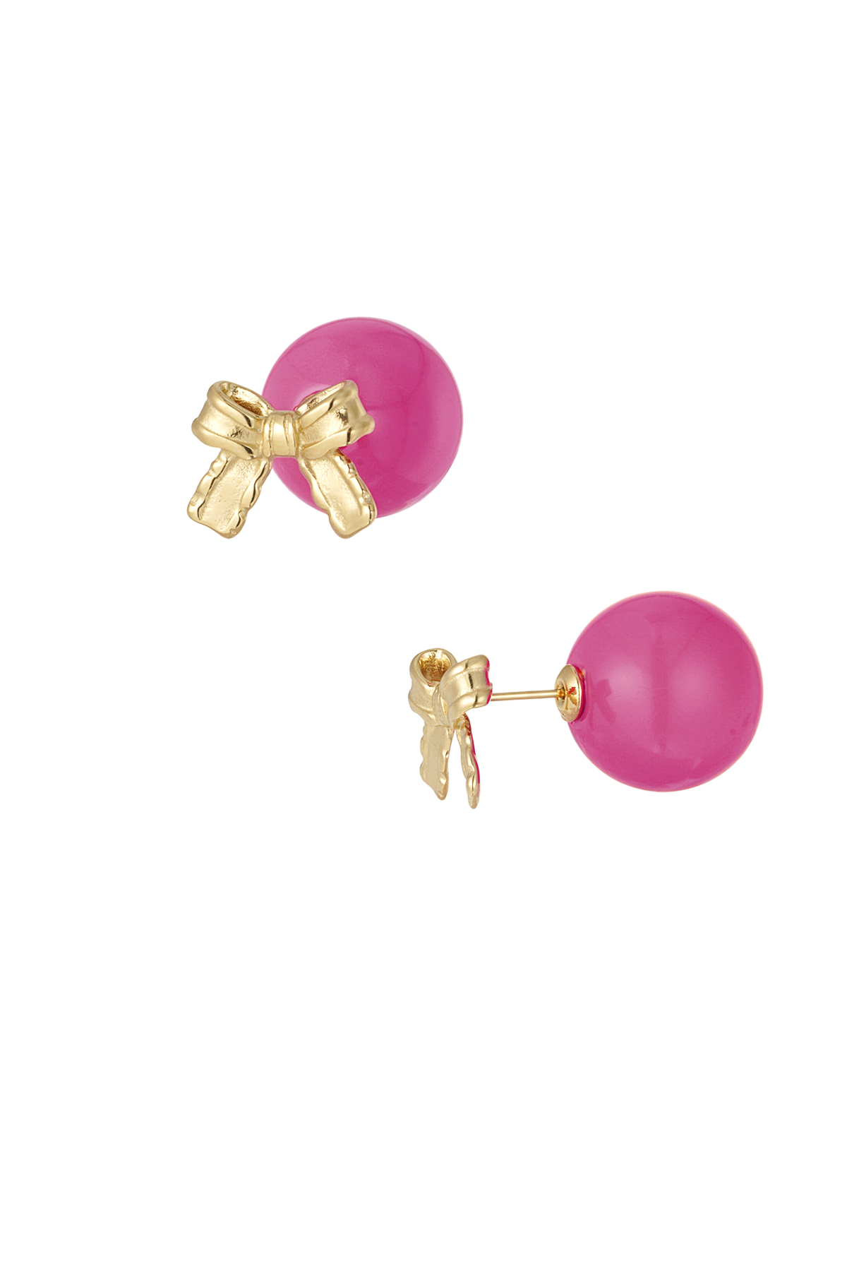 Earrings baby boo bow - fuchsia h5 