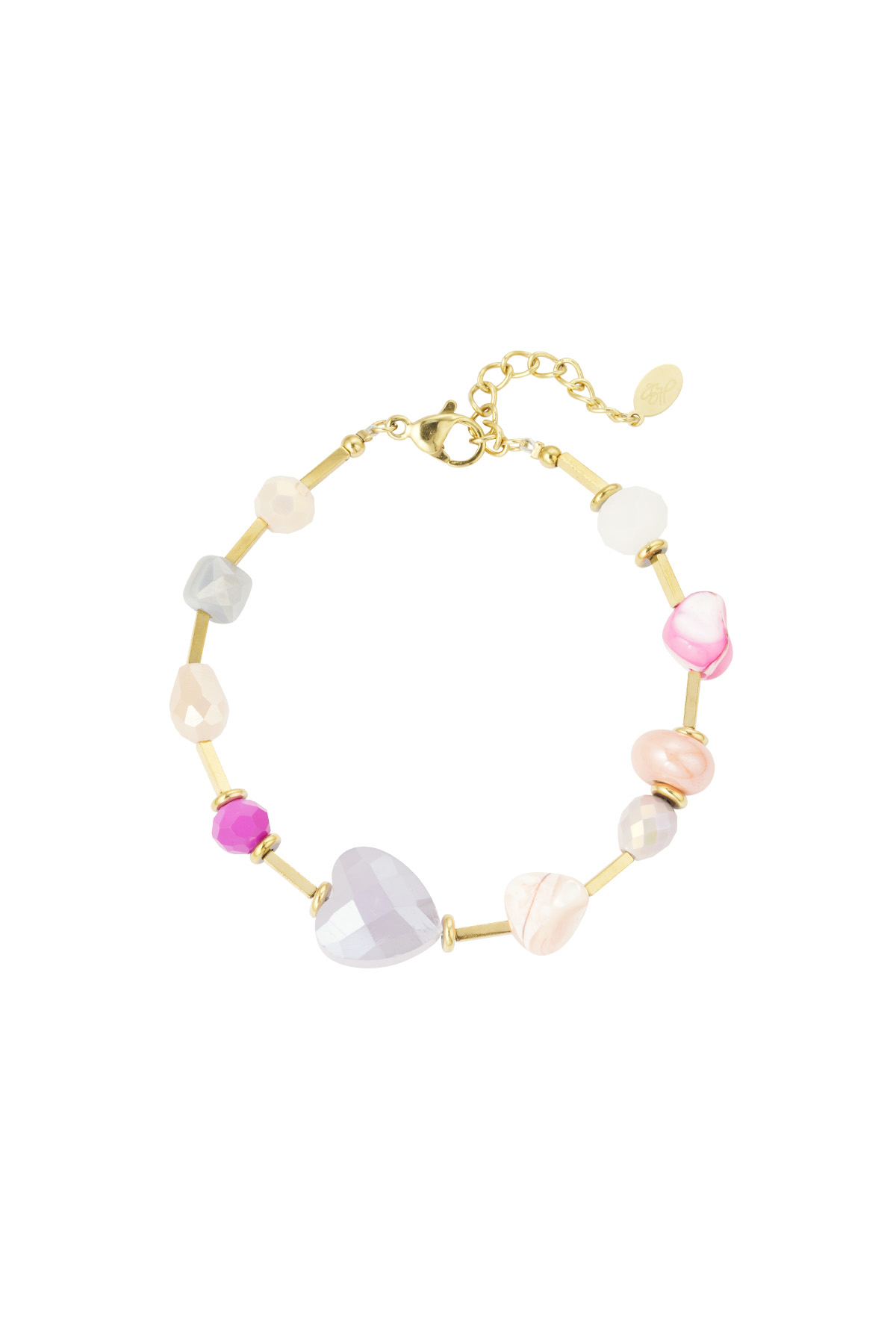 Bracelet pastel wonderland - pink gold