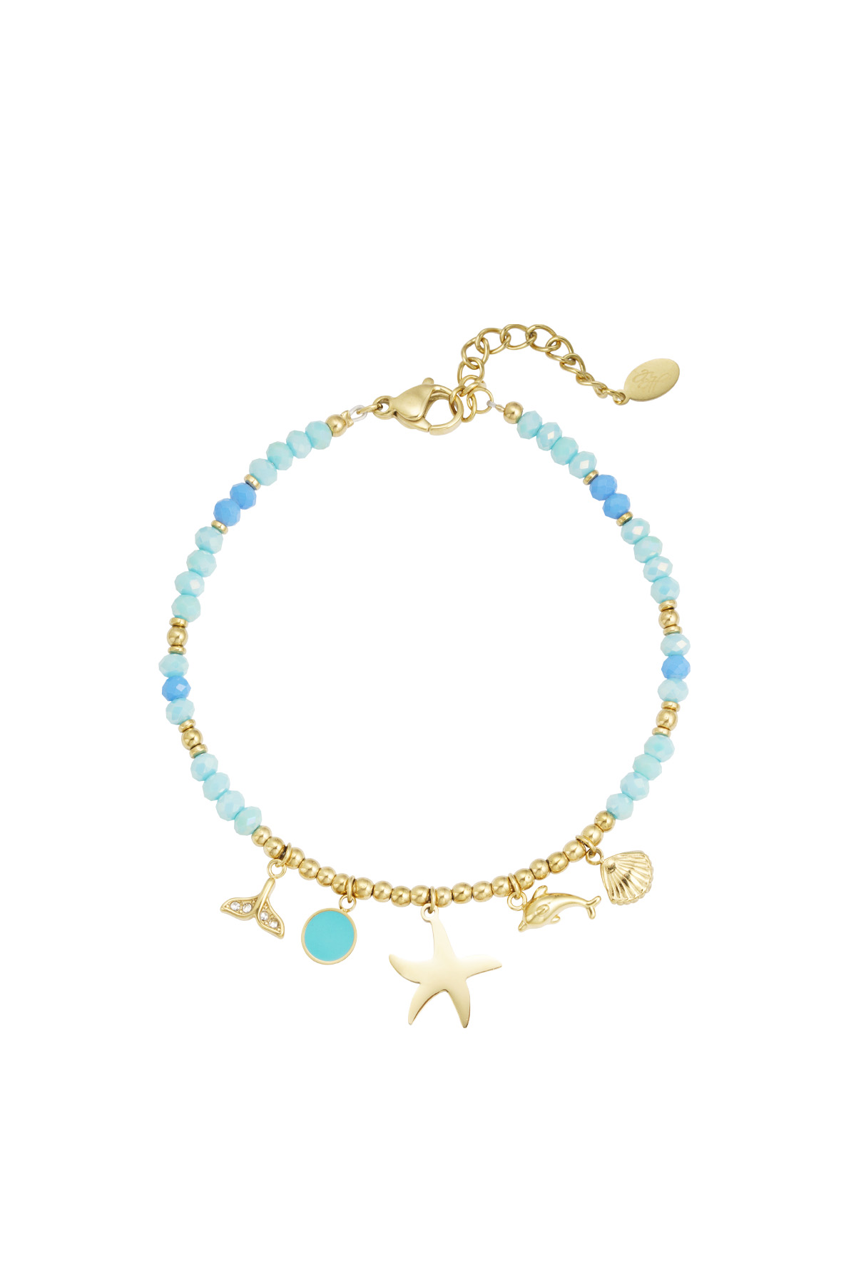 Bracelet bleu océan - or bleu