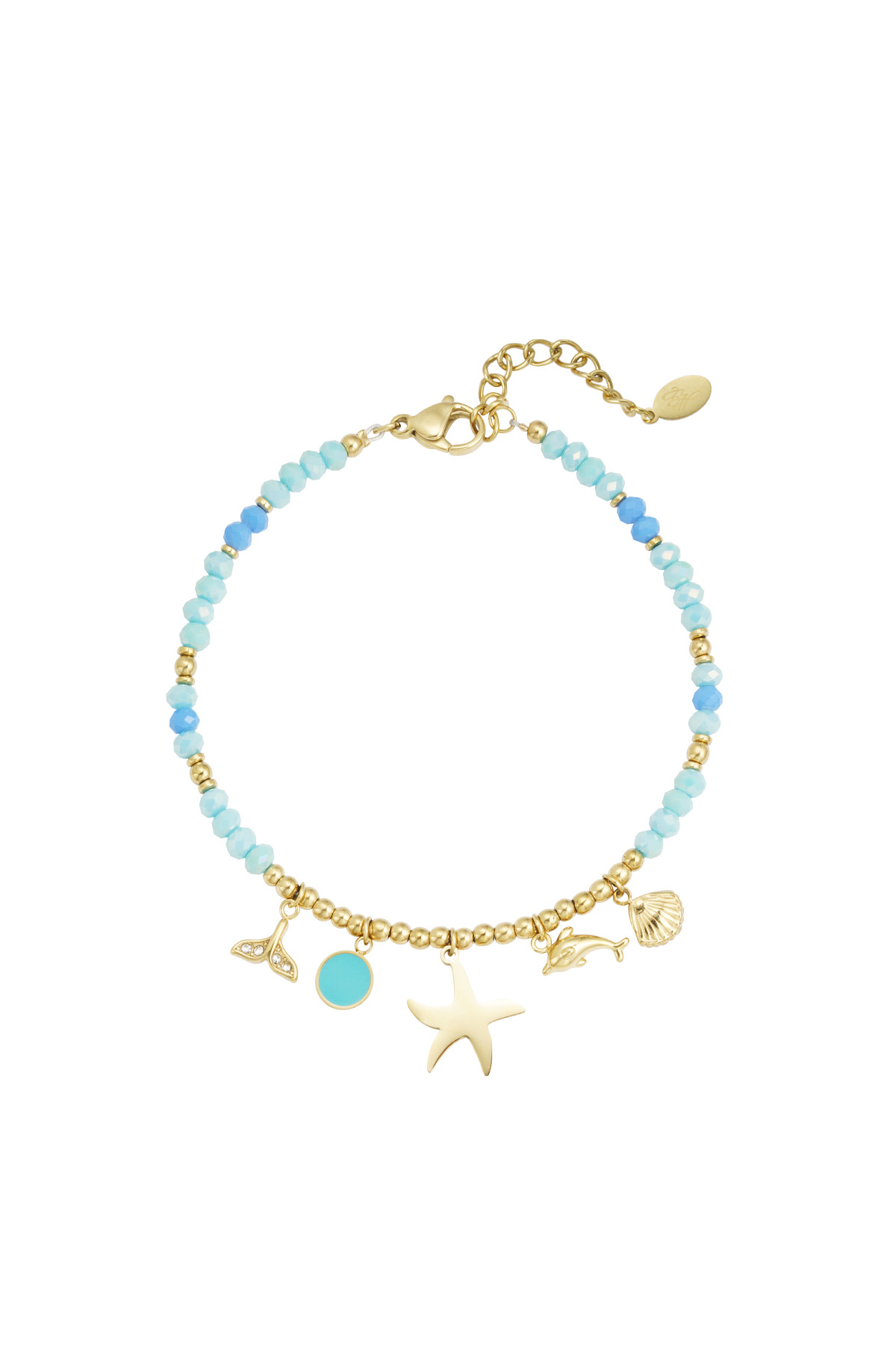 Bracelet ocean blues - blue Gold color