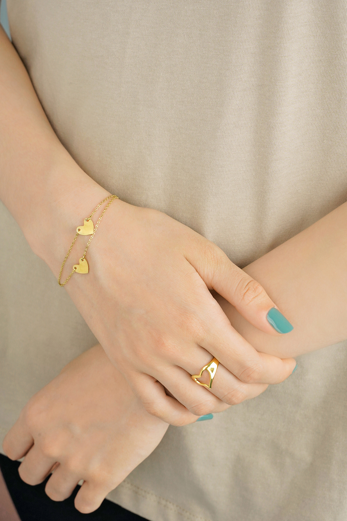 Bracelet enduring affection - Gold color