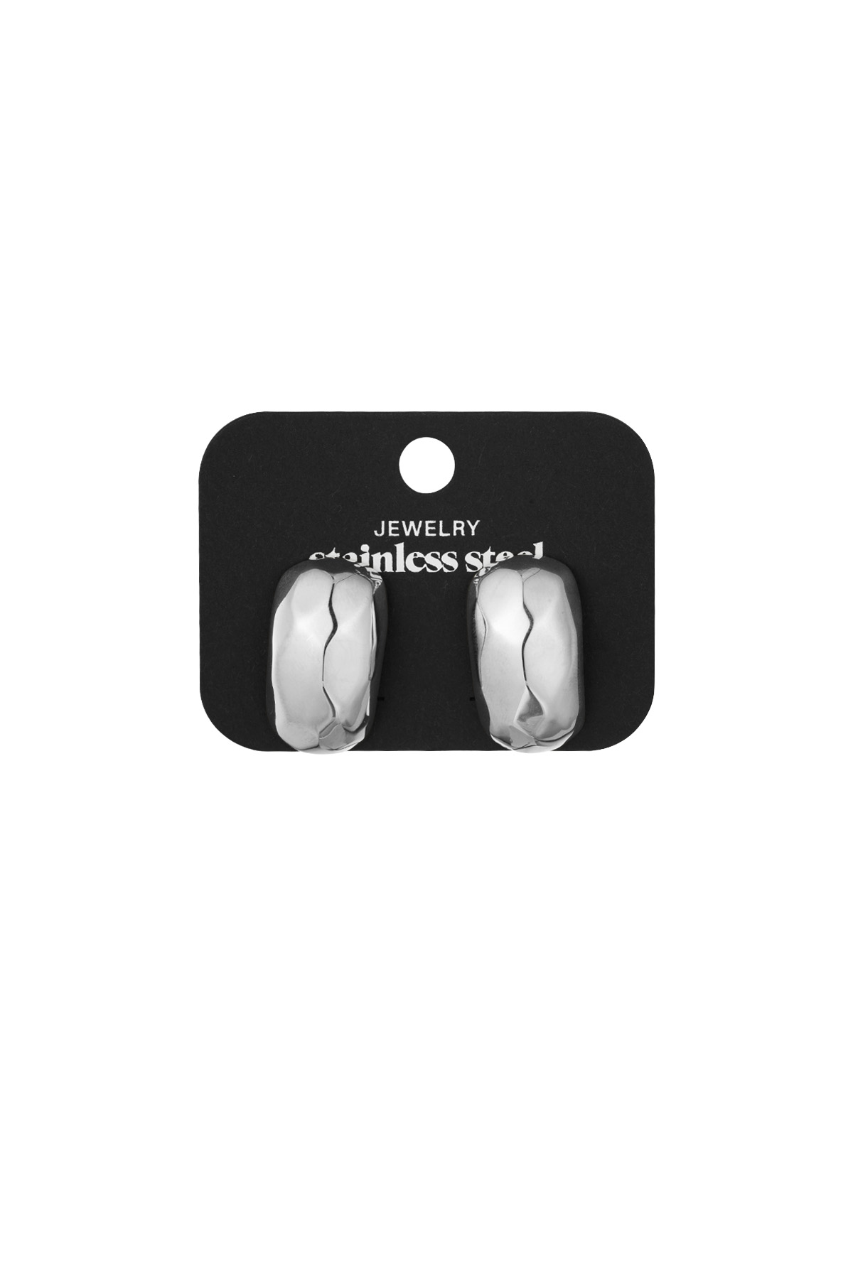 Boucles d'oreilles pendantes avec structure - argent h5 Image3