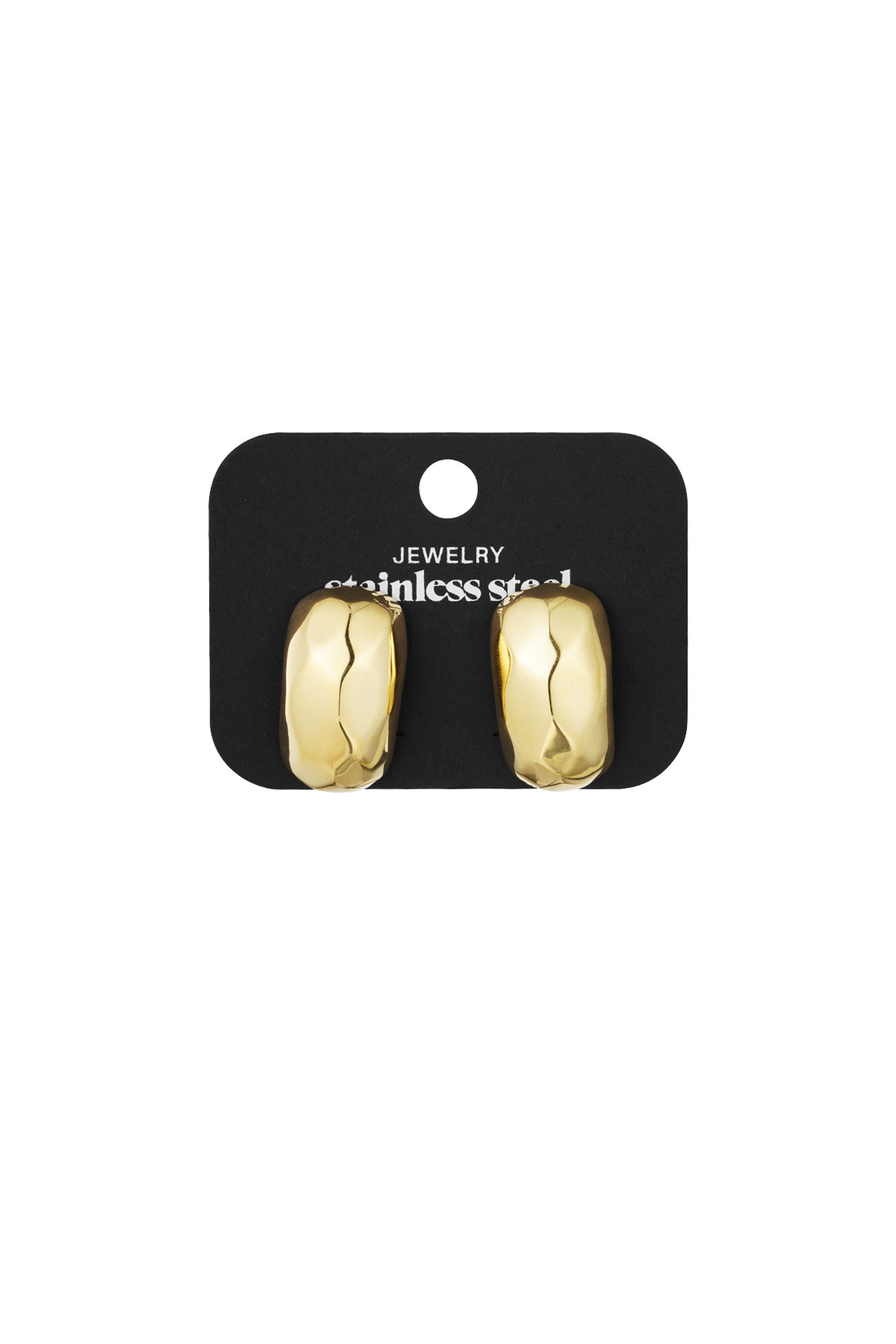 Structured drop earrings - gold h5 Picture3