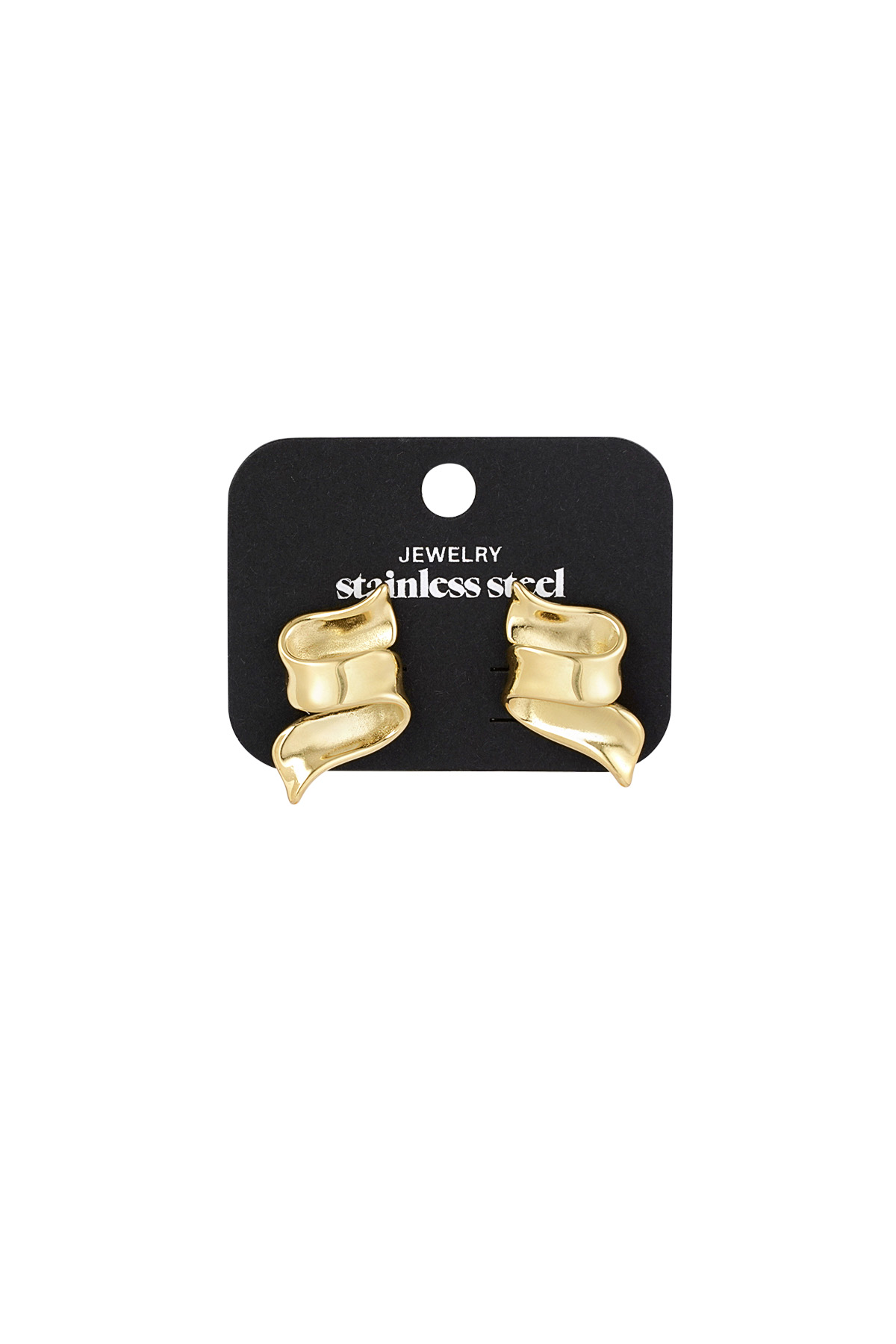 Earrings swirly slide - gold h5 Picture3