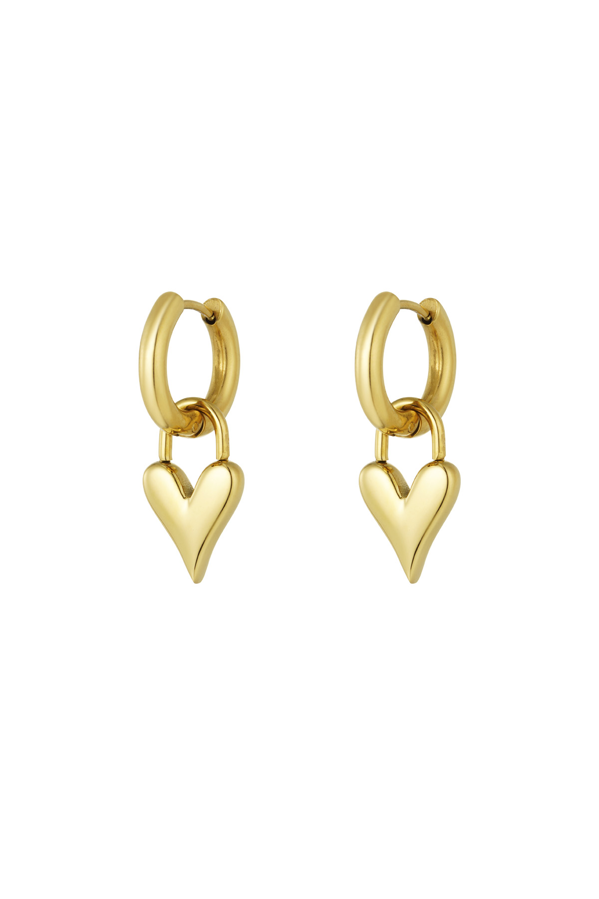 Lucky love earrings - Gold color 2