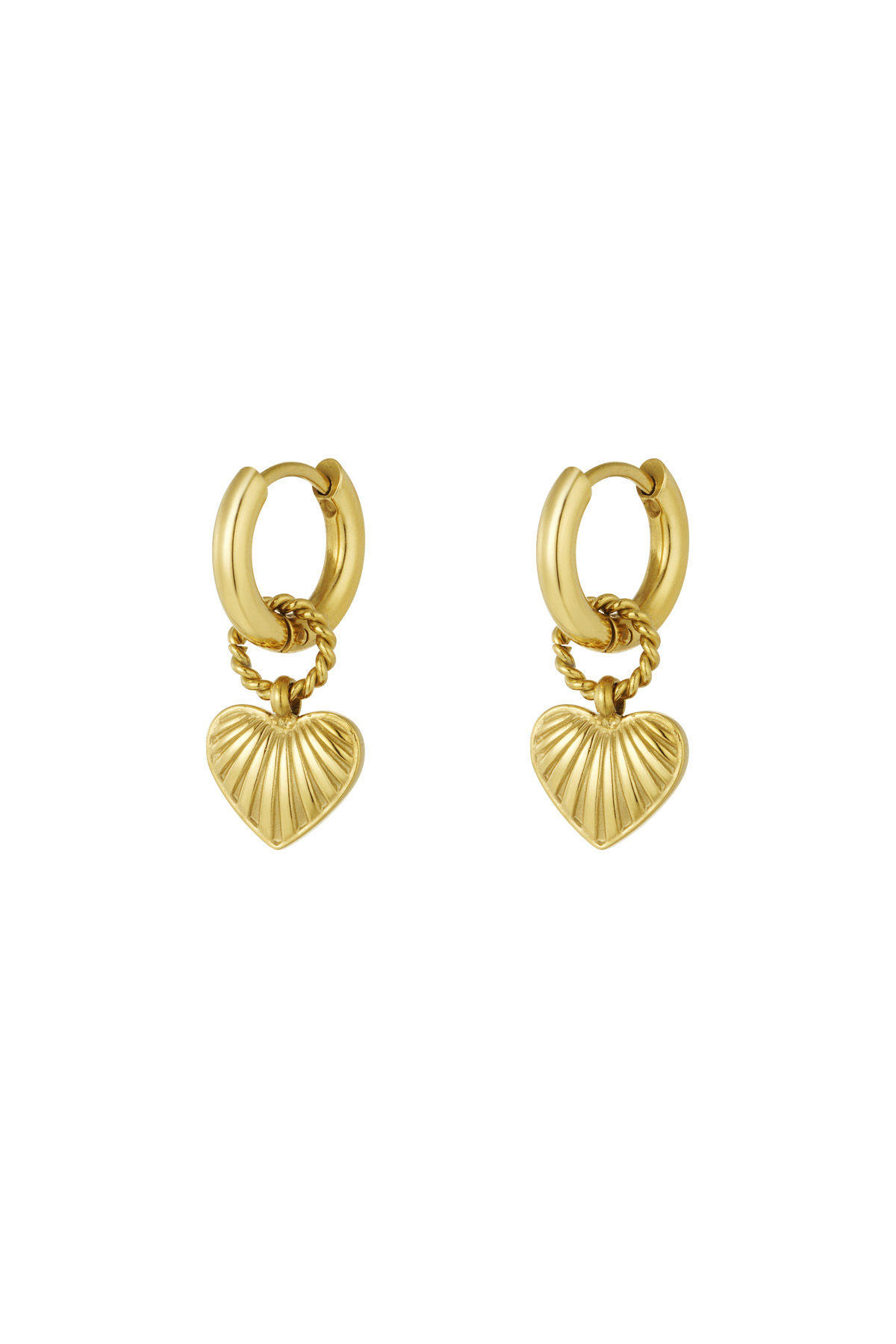 Earrings best thing heart - gold h5 