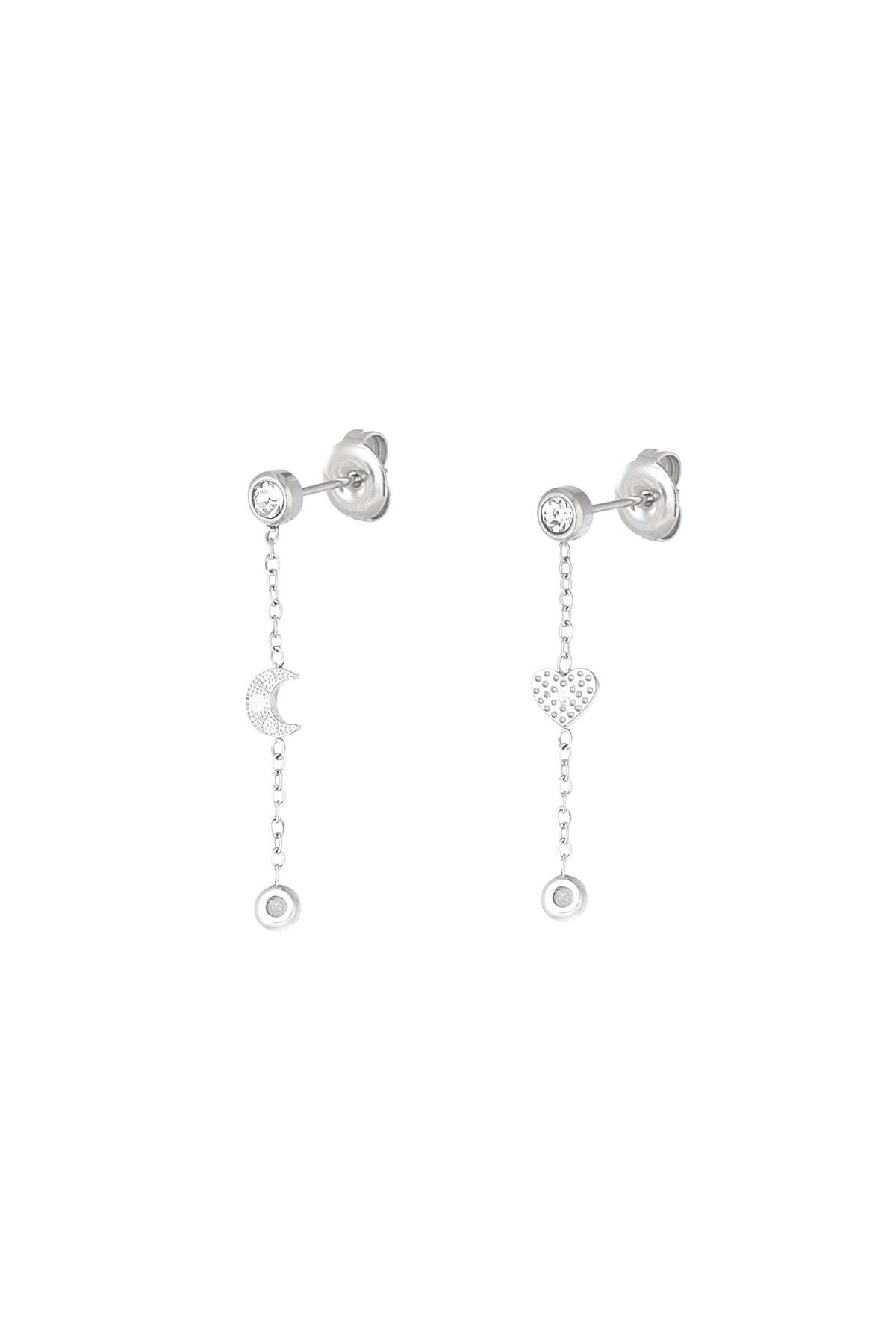 Moonlight earrings - silver  h5 Picture5