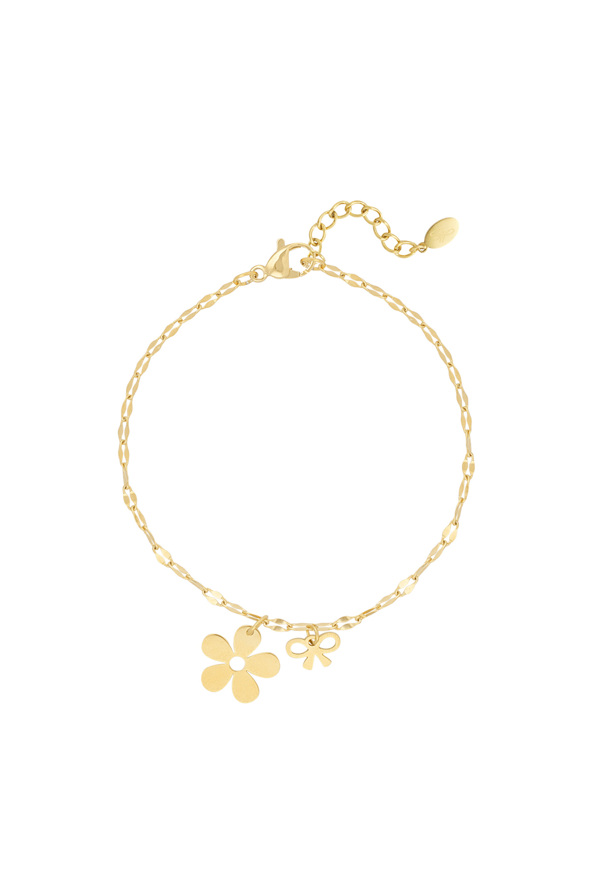 Bracelet floral bowlicious - doré