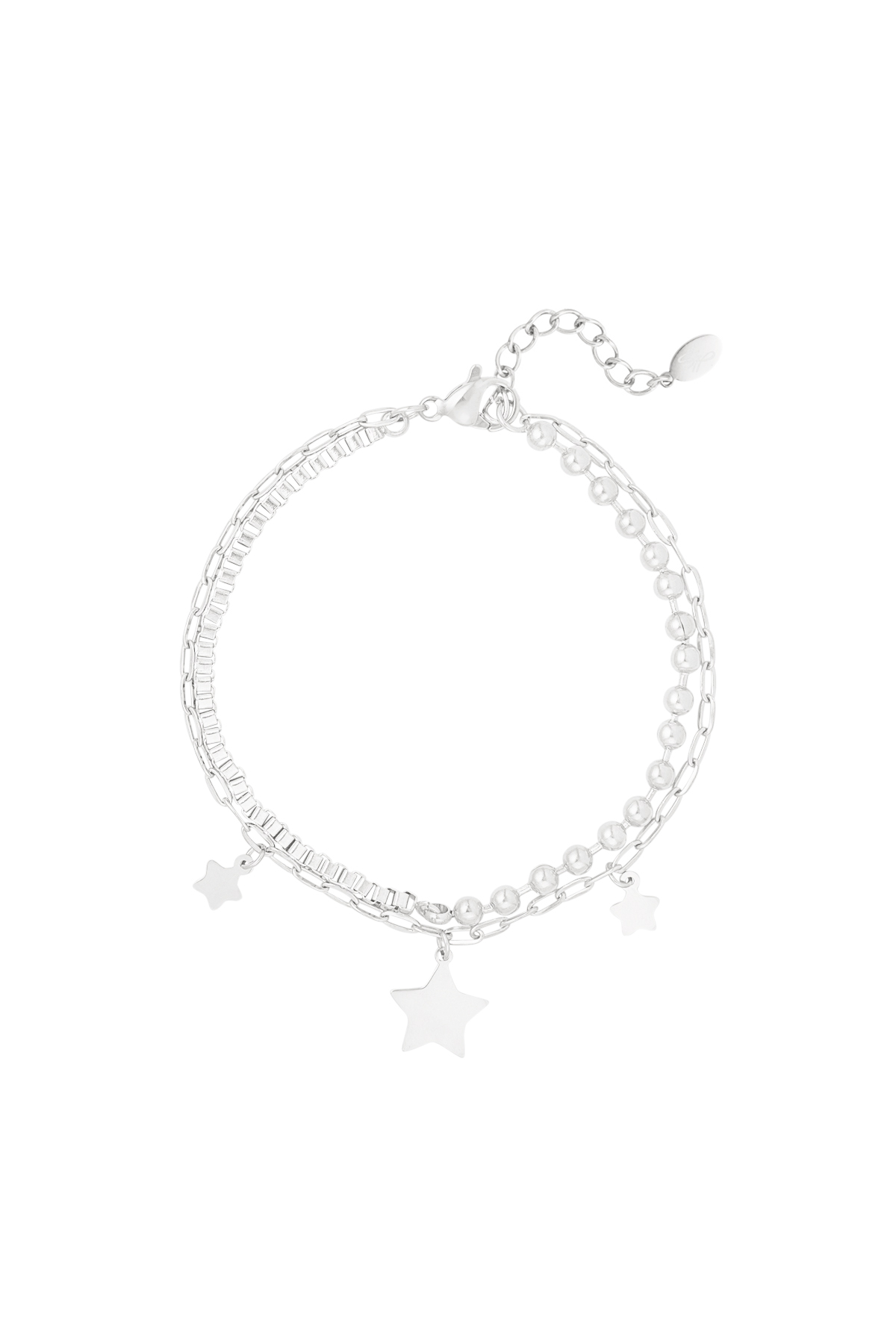 Doppeltes Armband Shine Bright - Silber 