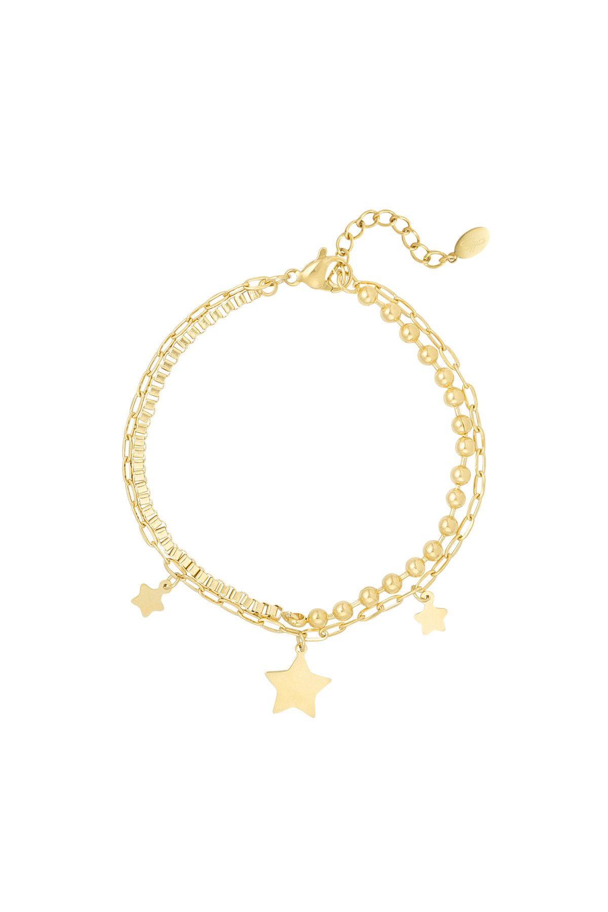 Double bracelet shine bright - gold 