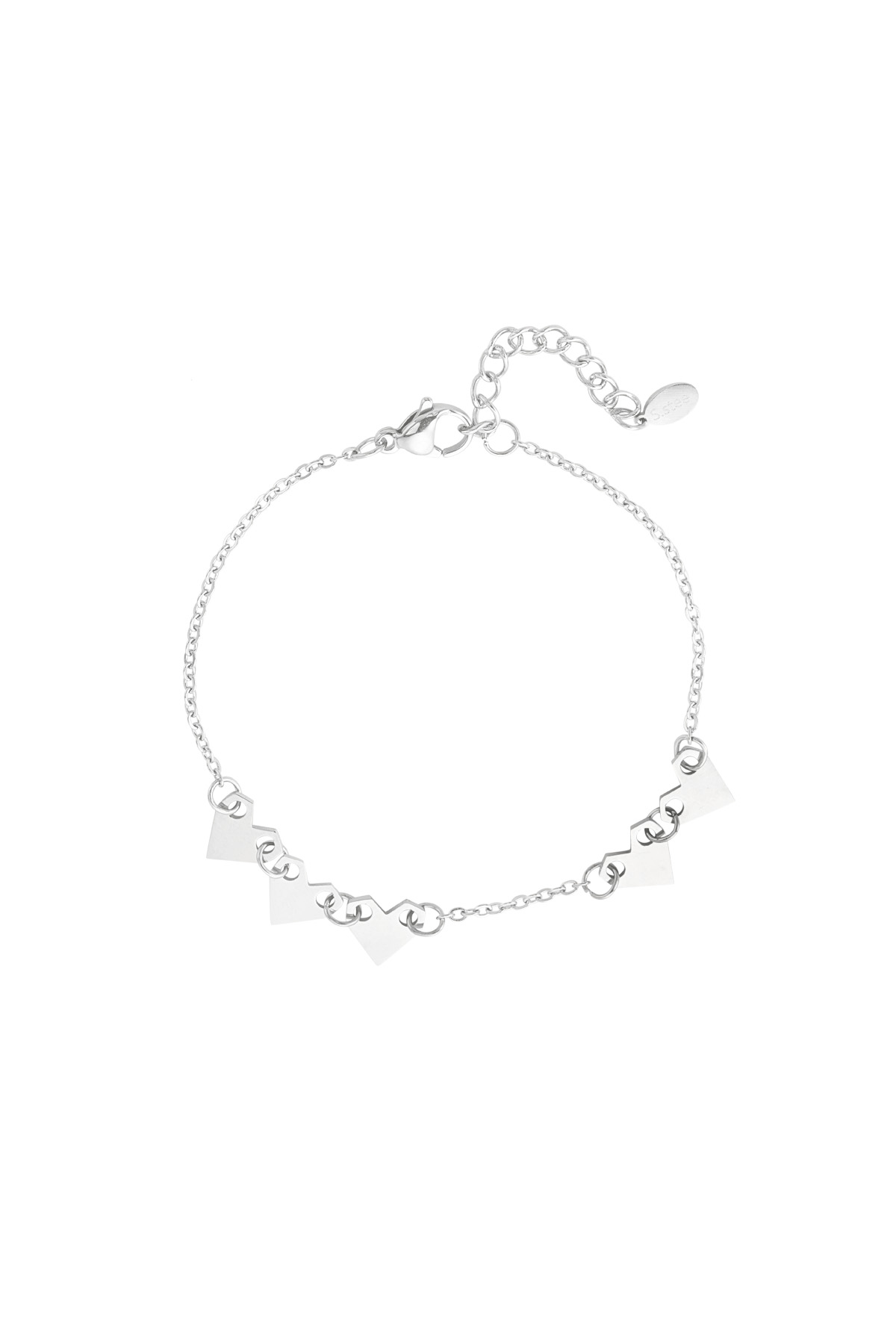 Pulsera demasiado amor - plata h5 