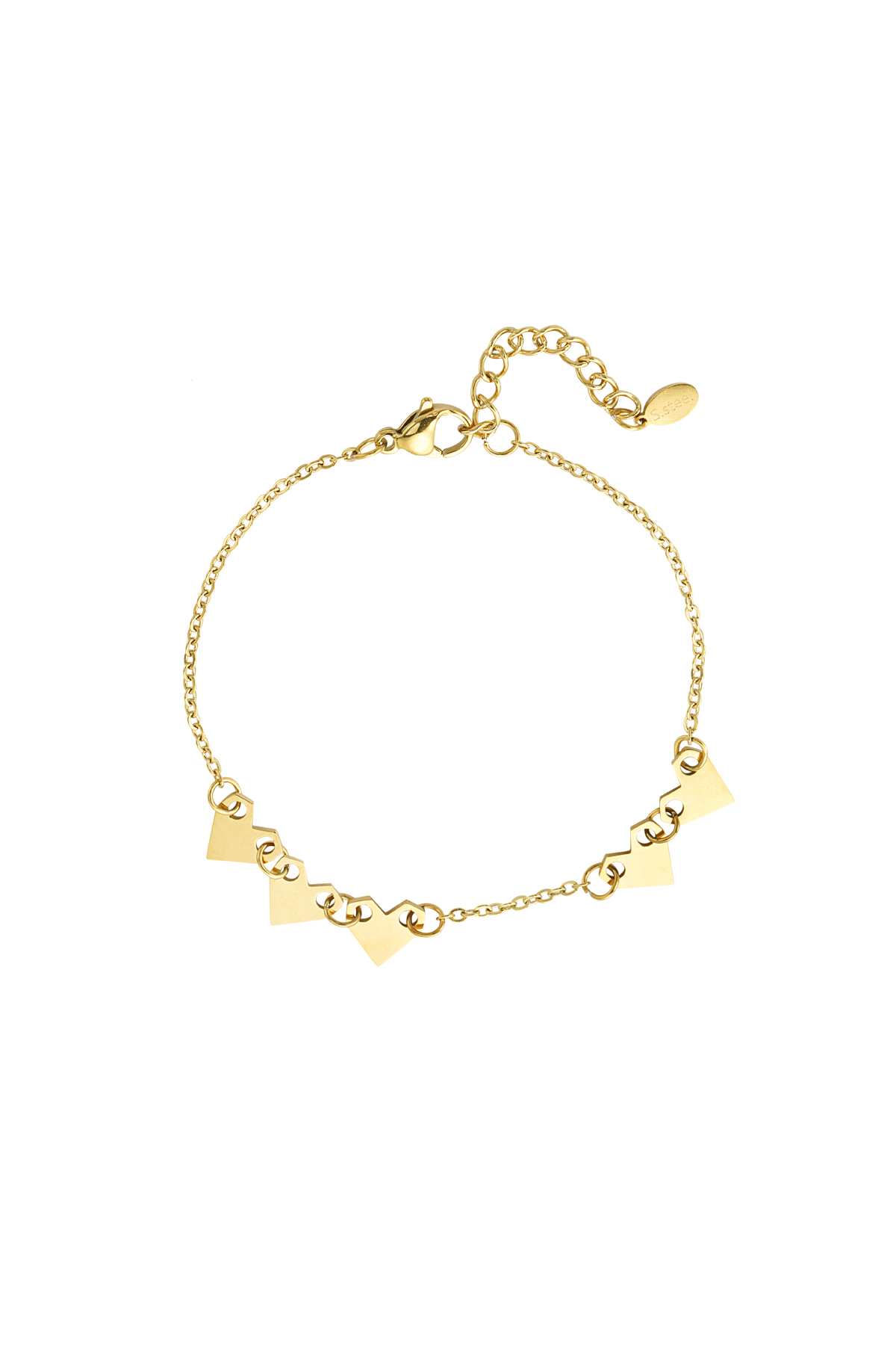 Armband too much love - goud