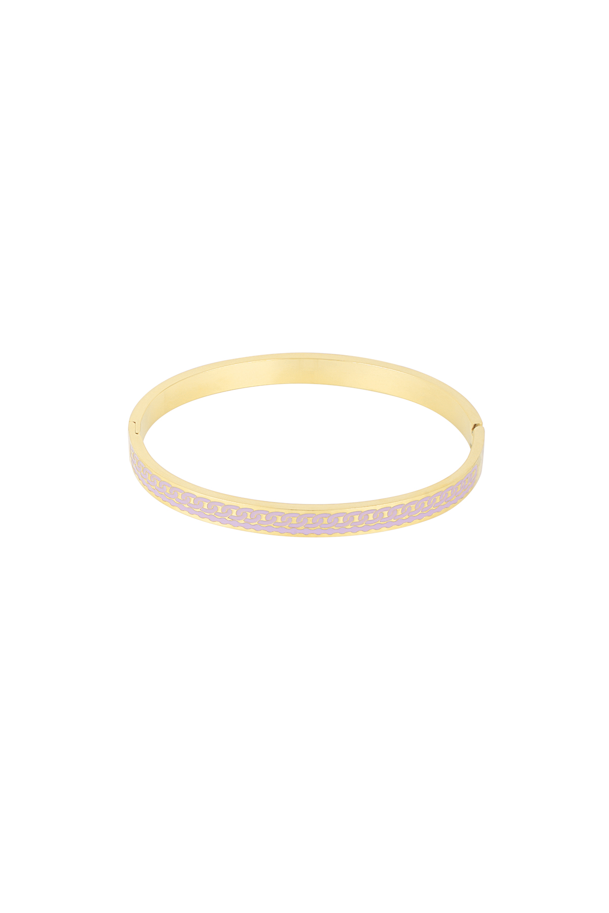 Colored bangle bracelet - lilac 