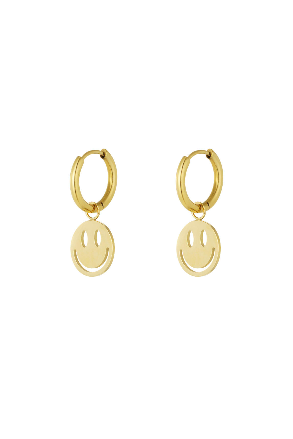 Earrings smiley lover - Gold color