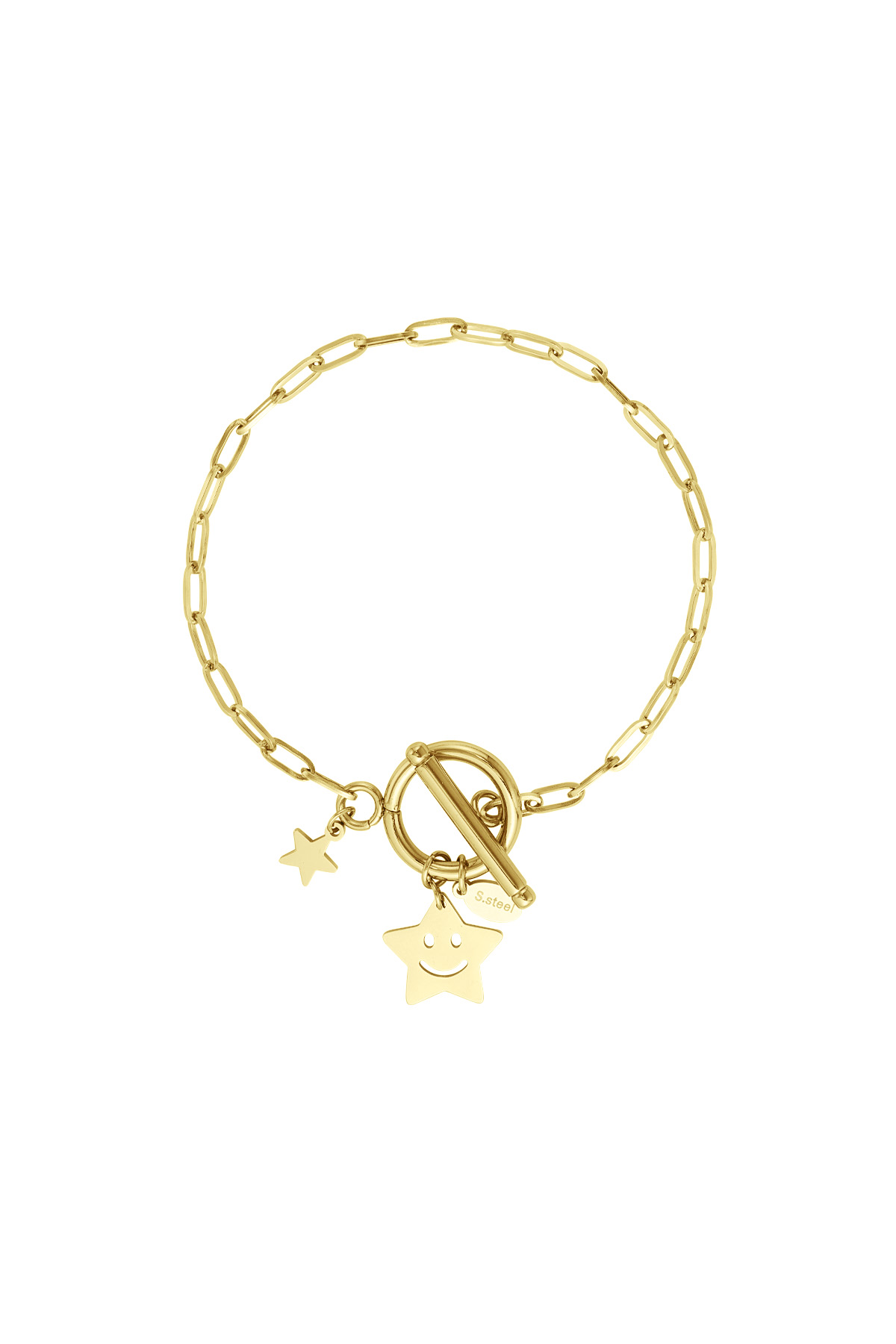 Bracelet étoile joyeuse - doré  h5 