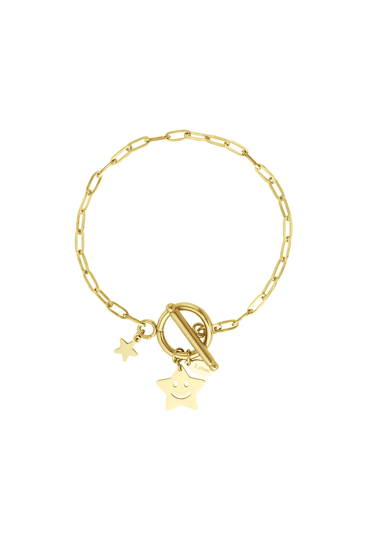 Happy star bracelet - gold 