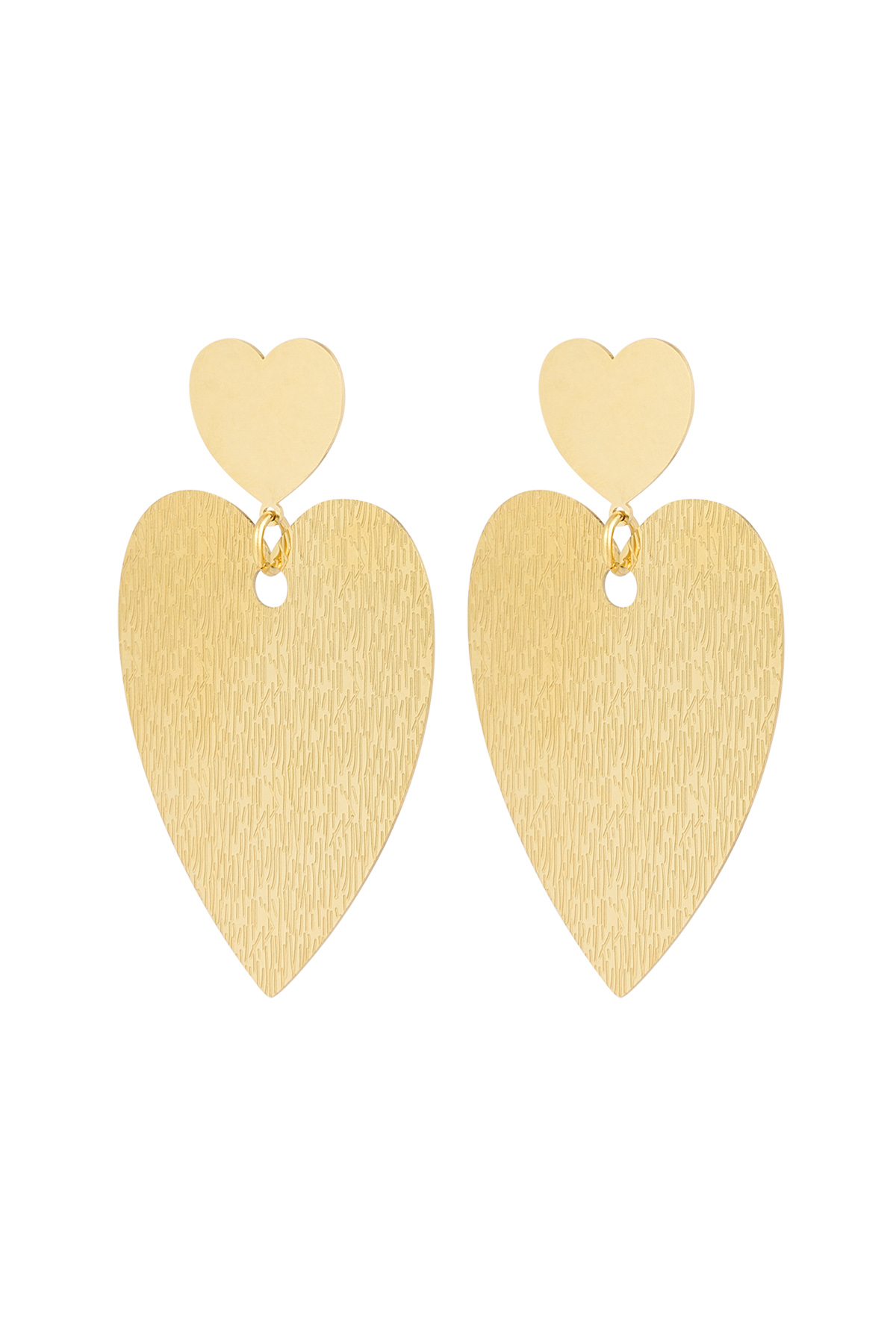 Earrings love is the answer - gold