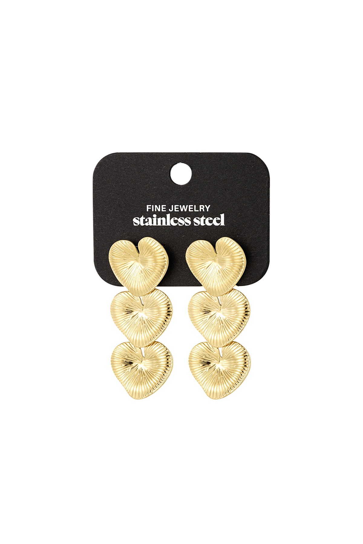 Pendientes amor por todas partes - oro h5 Imagen3