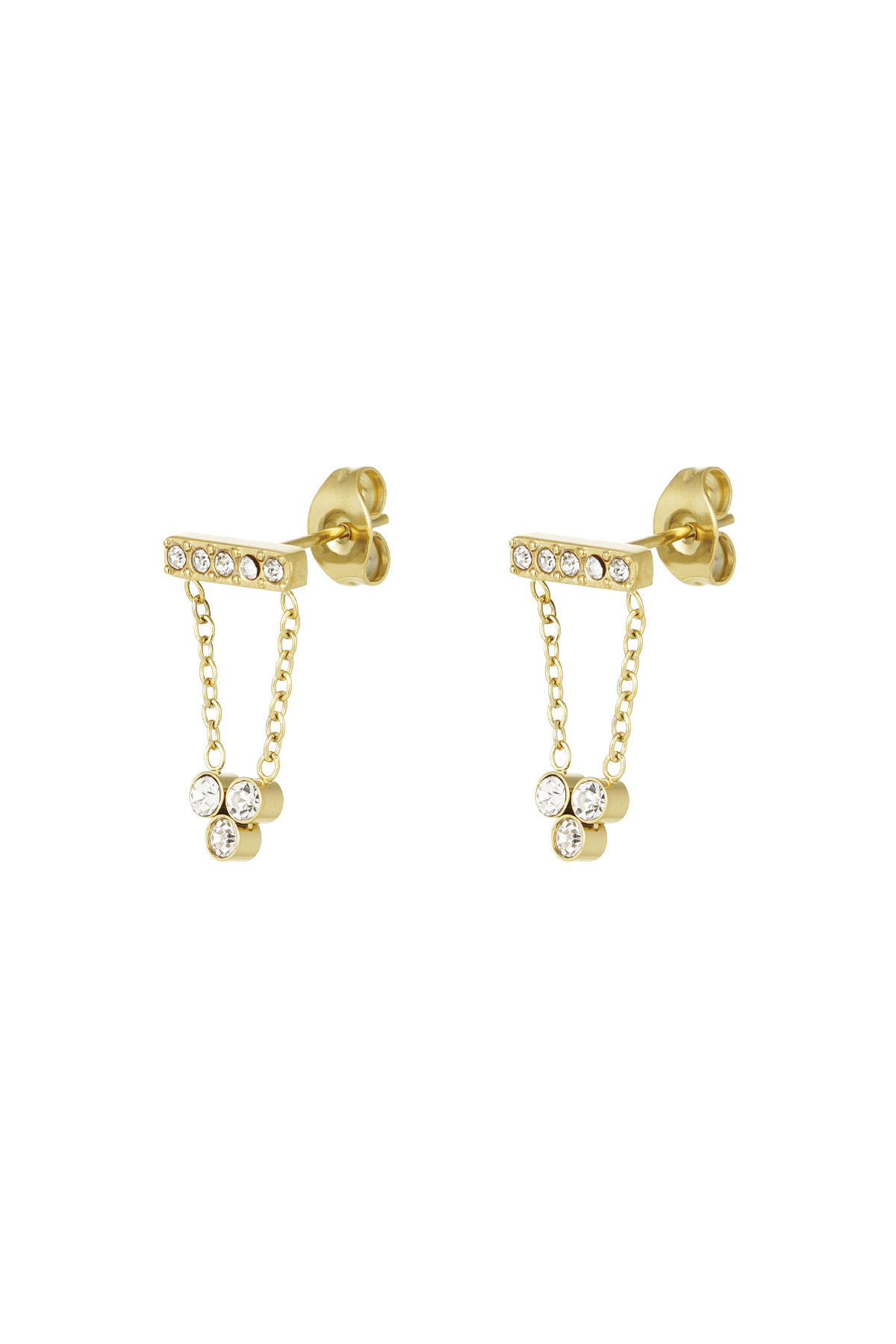 Earrings fancy fair - gold h5 