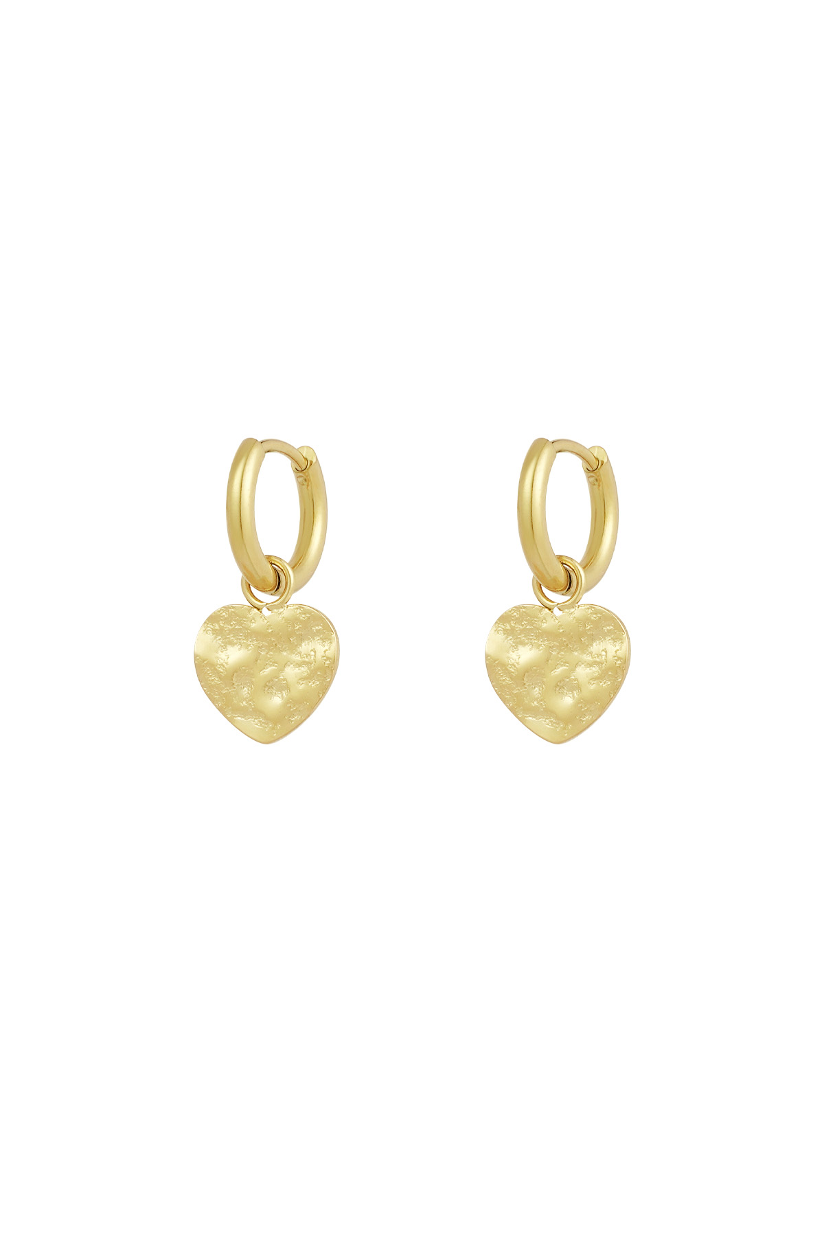 Earrings heart for you - Gold color