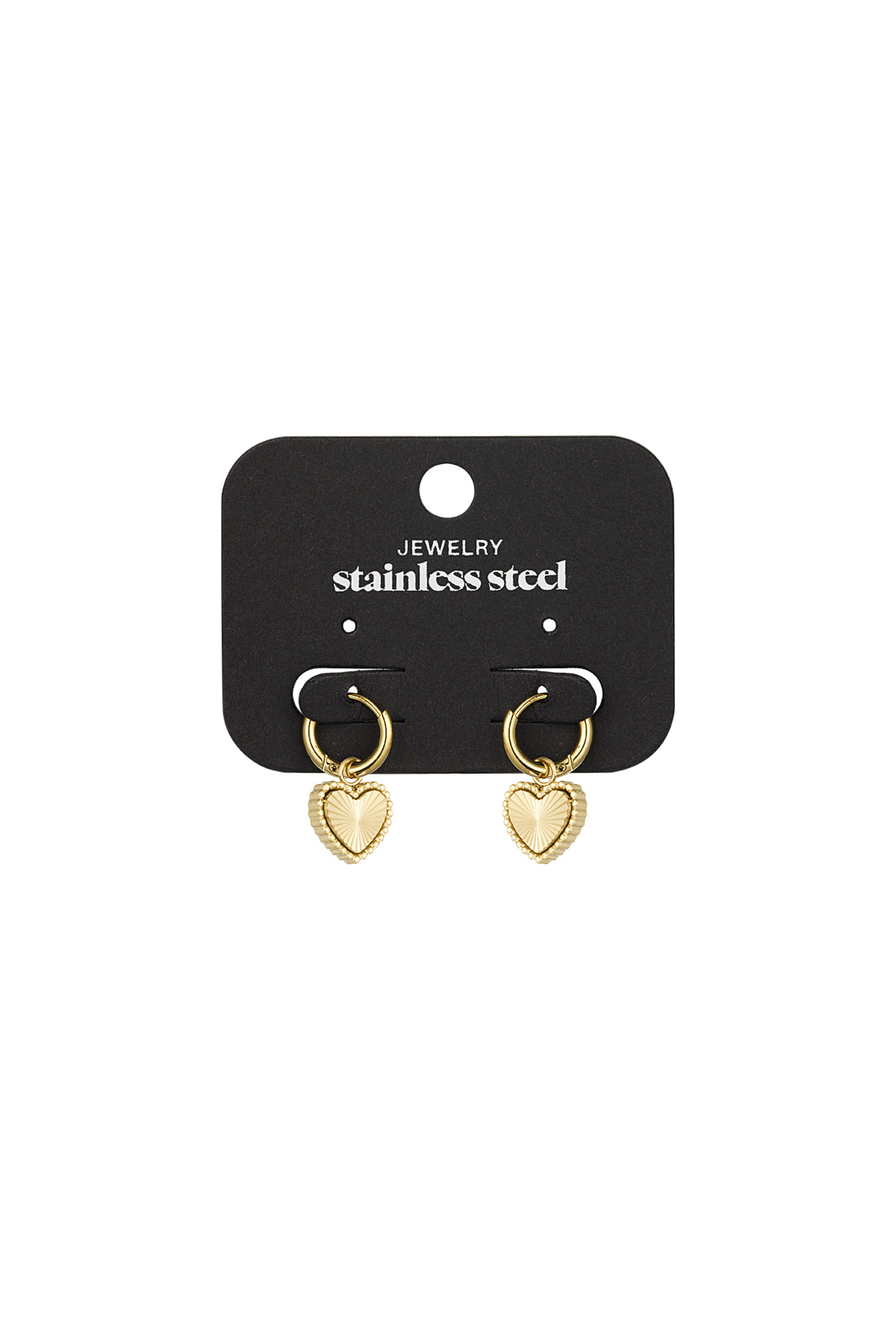 Earrings hearts hope - gold h5 Picture3