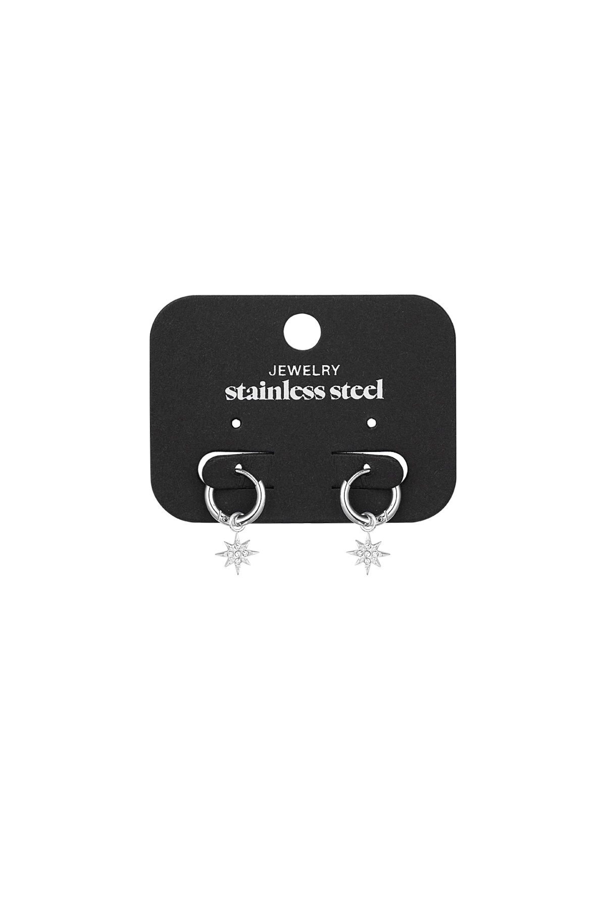 Boucles d'oreilles poussière d'étoiles - argent h5 Image3