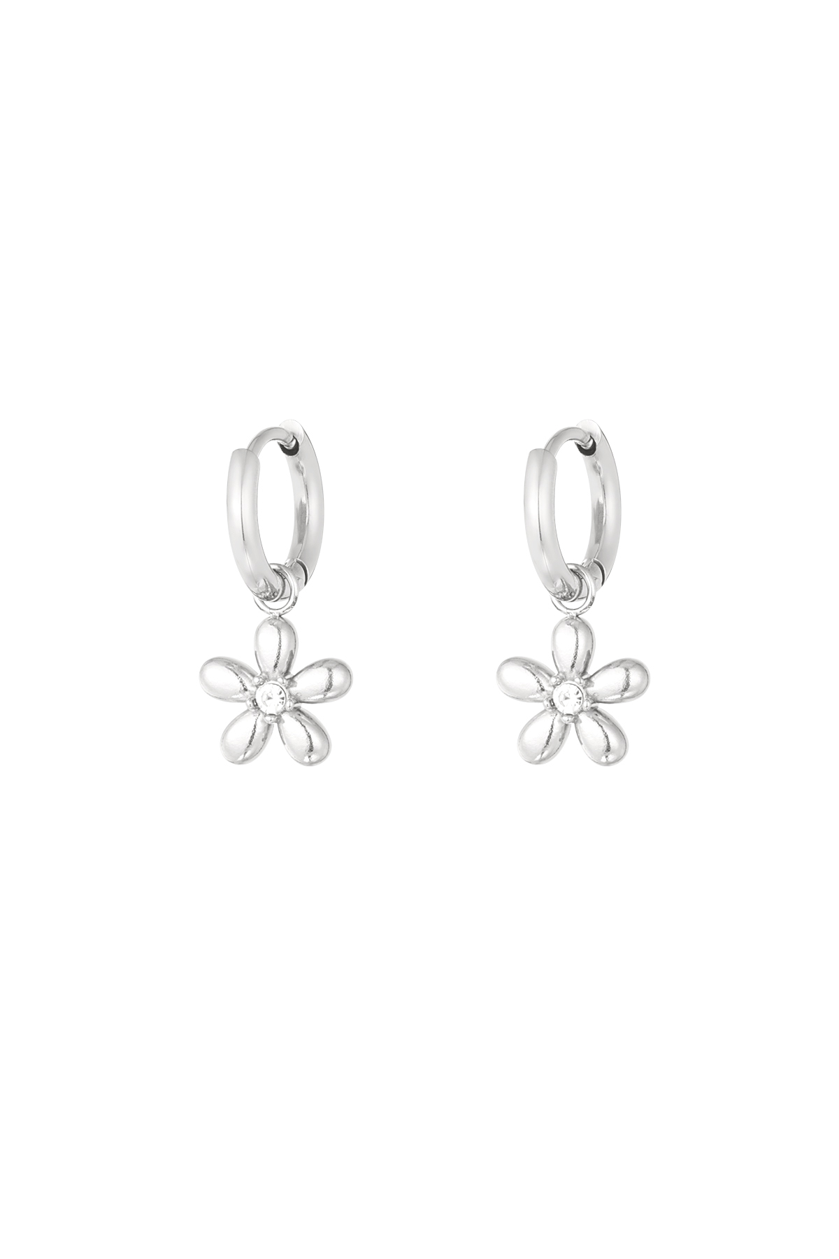 Boucles d'oreilles marguerite doo - argent h5 