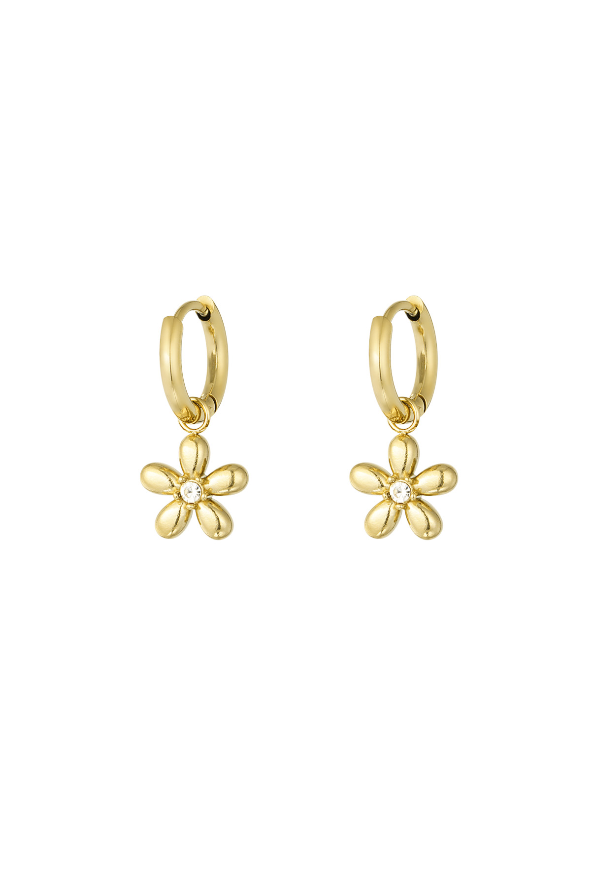 Boucles d'oreilles marguerite doo - doré h5 