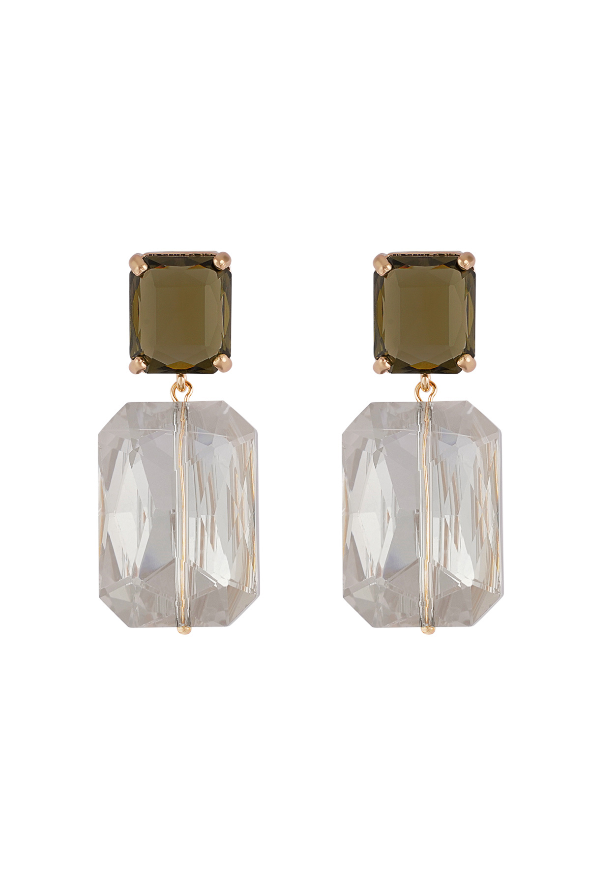 Pendientes brillantes Shine - gris  h5 