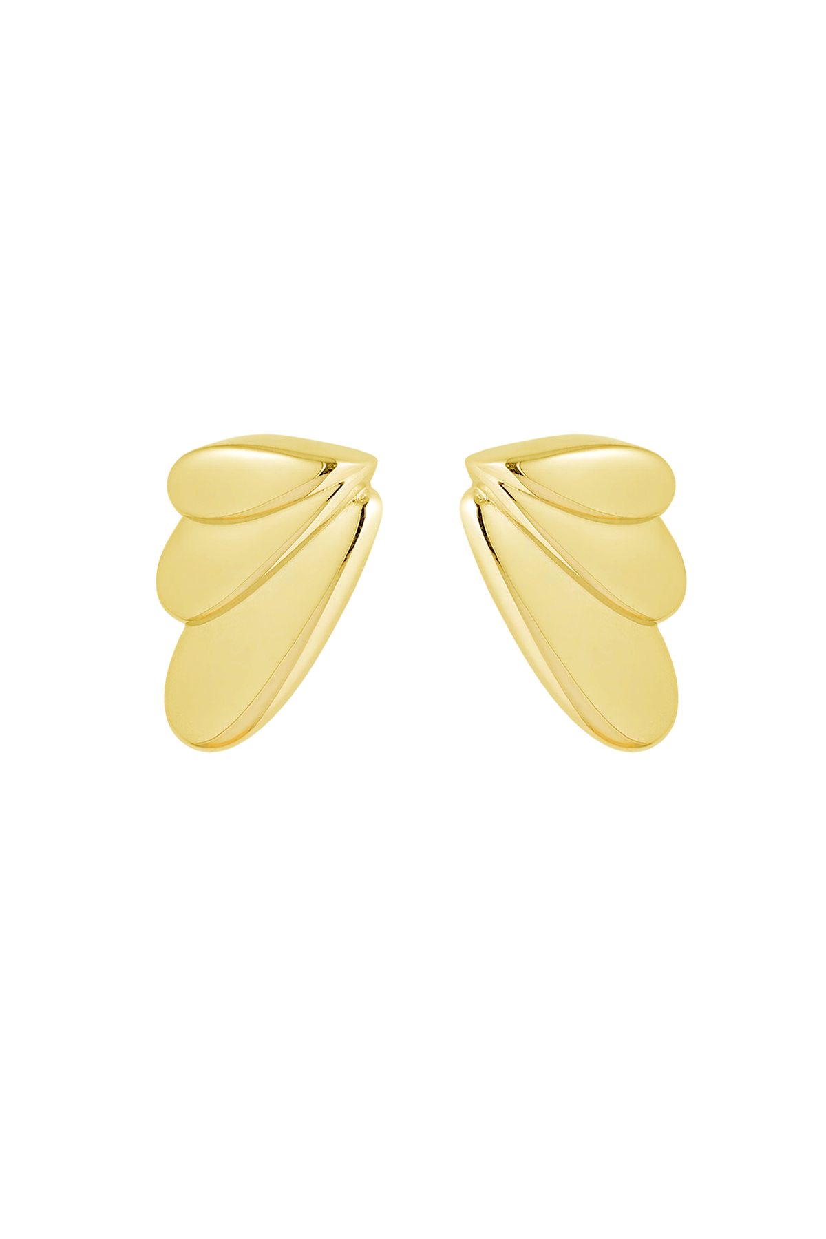 Boucles d'oreilles ailes d'été - dorées