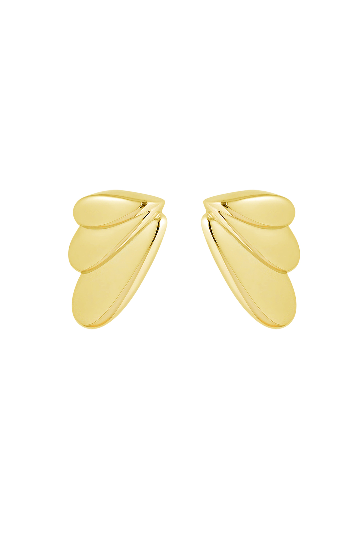 Boucles d'oreilles ailes d'été - dorées h5 