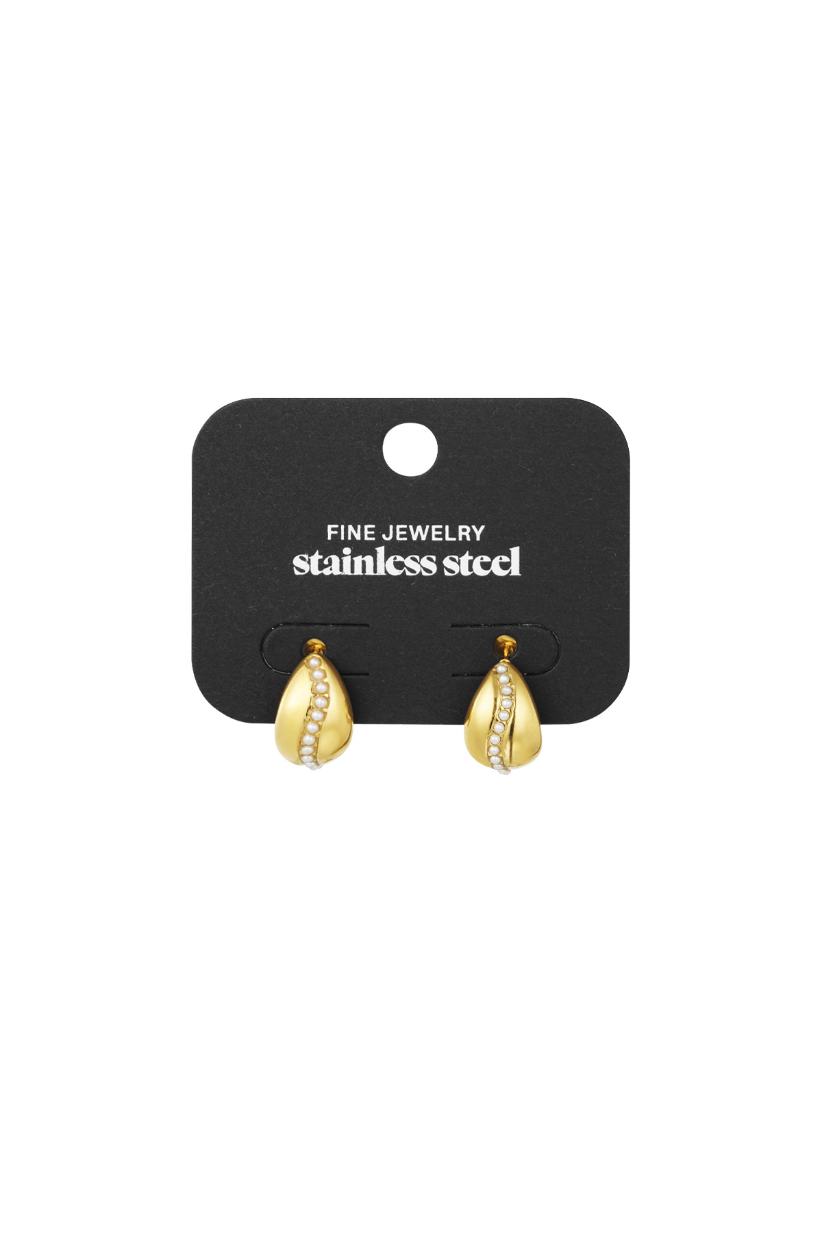 Earring sweet pearl - gold h5 Picture3