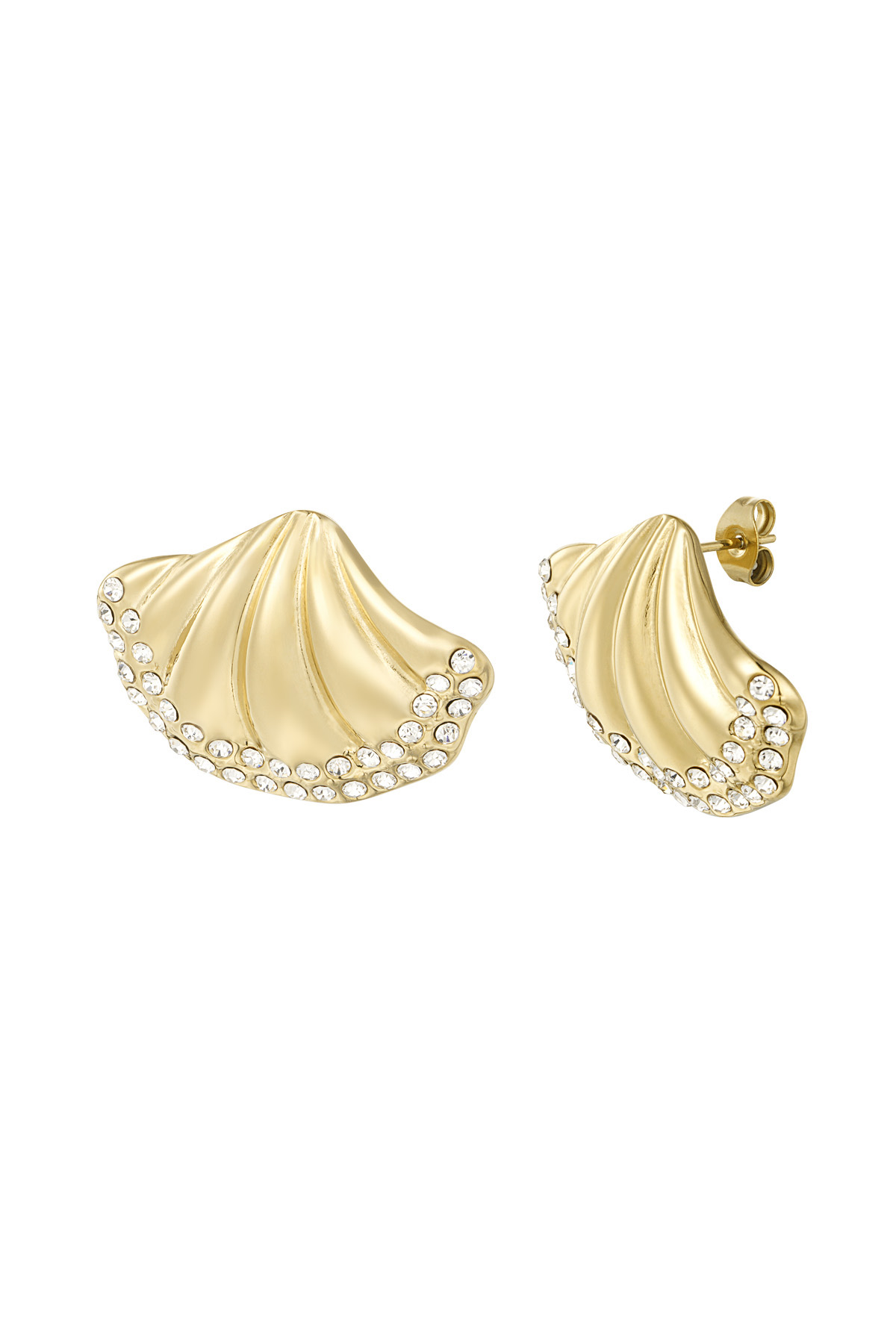 Earrings shell shimmer - gold h5 