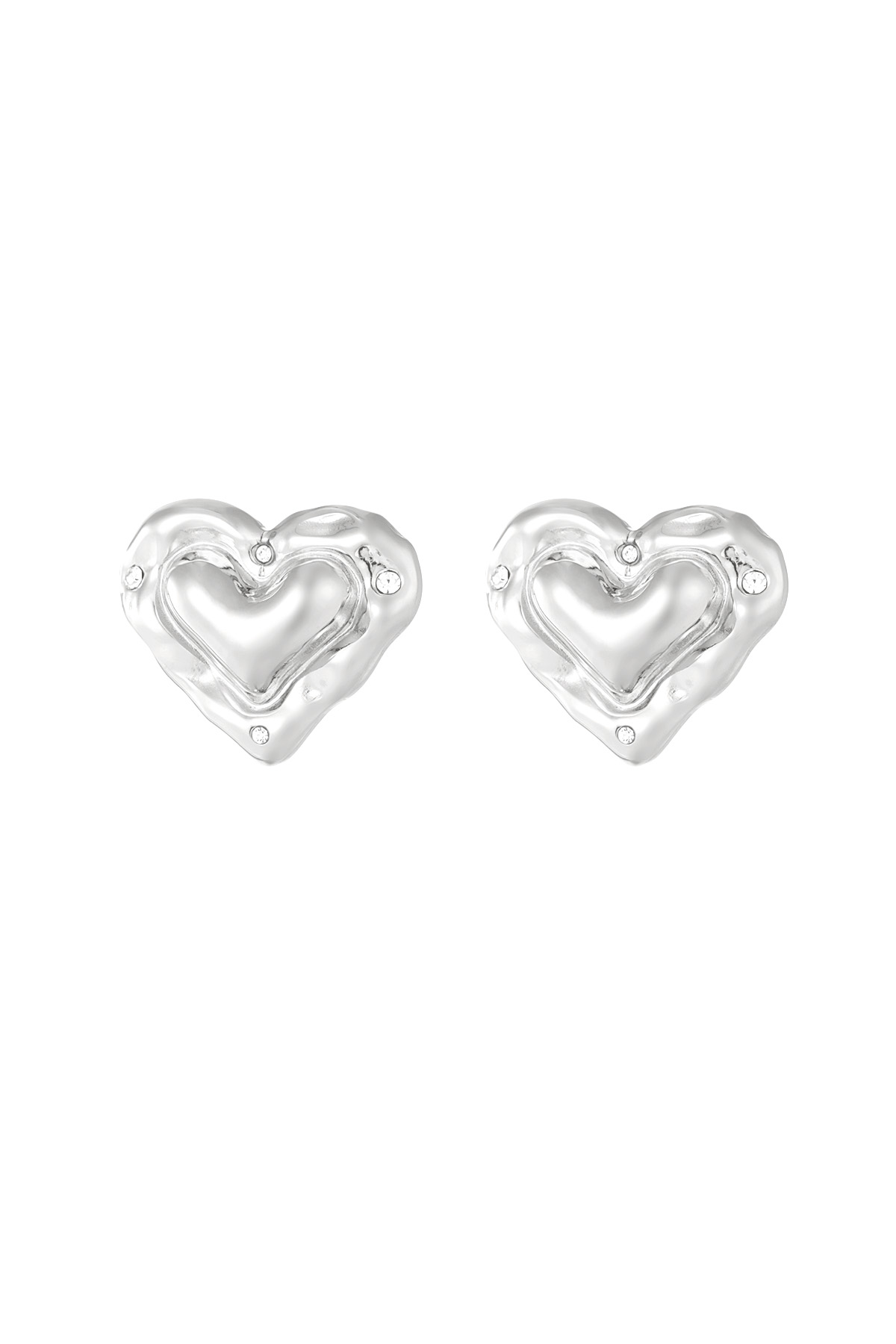 Boucles d'oreilles où est l'amour - argent h5 