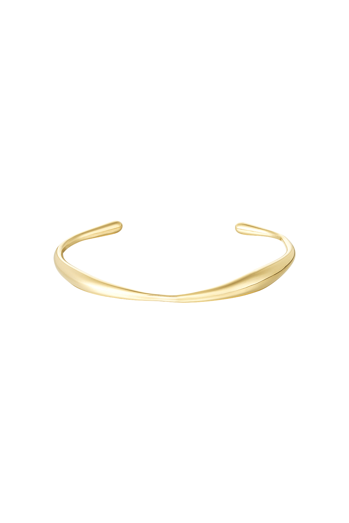 Organic shape bracelet - gold h5 