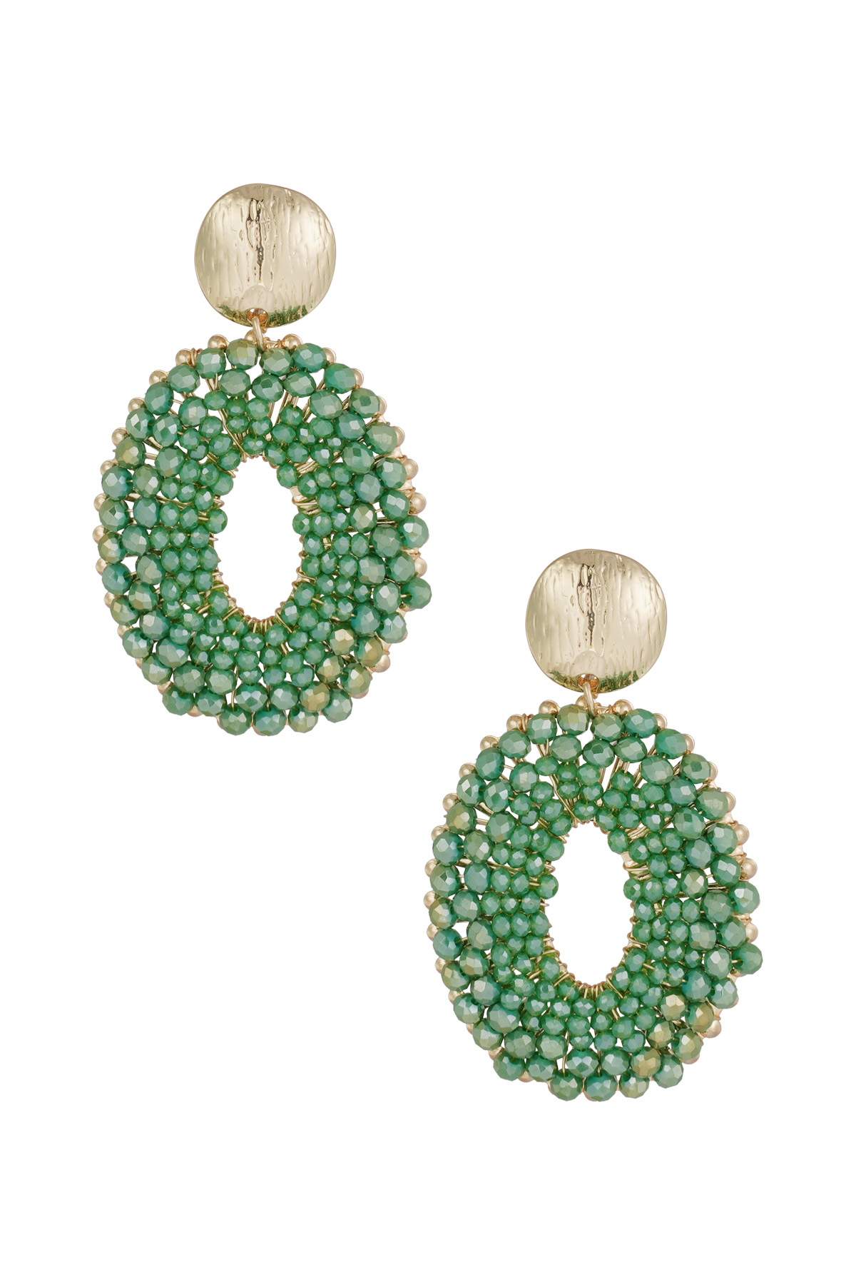 Colourful Fiesta Earrings - dark green h5 