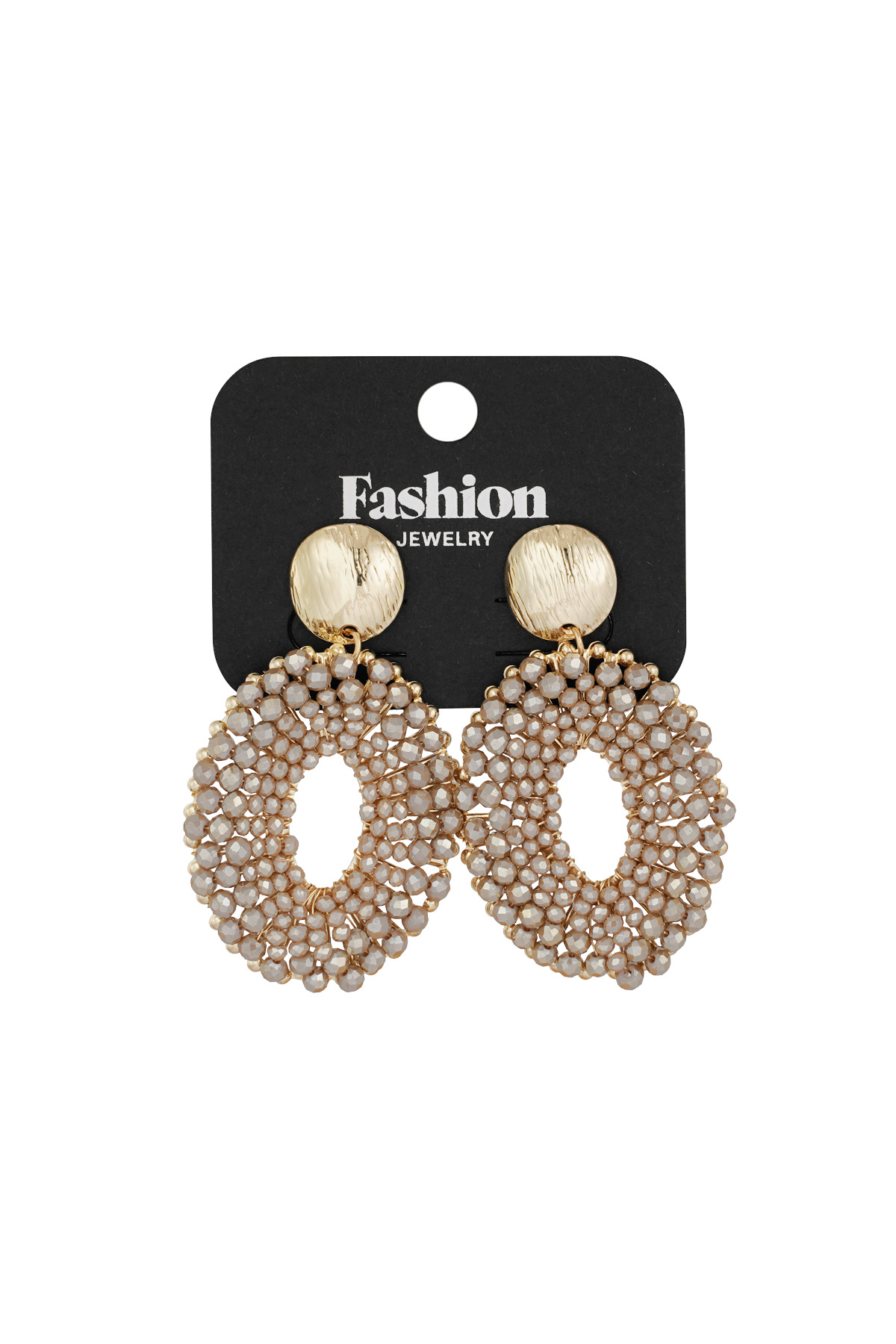 Pendientes de fiesta coloridos - beige h5 Imagen2