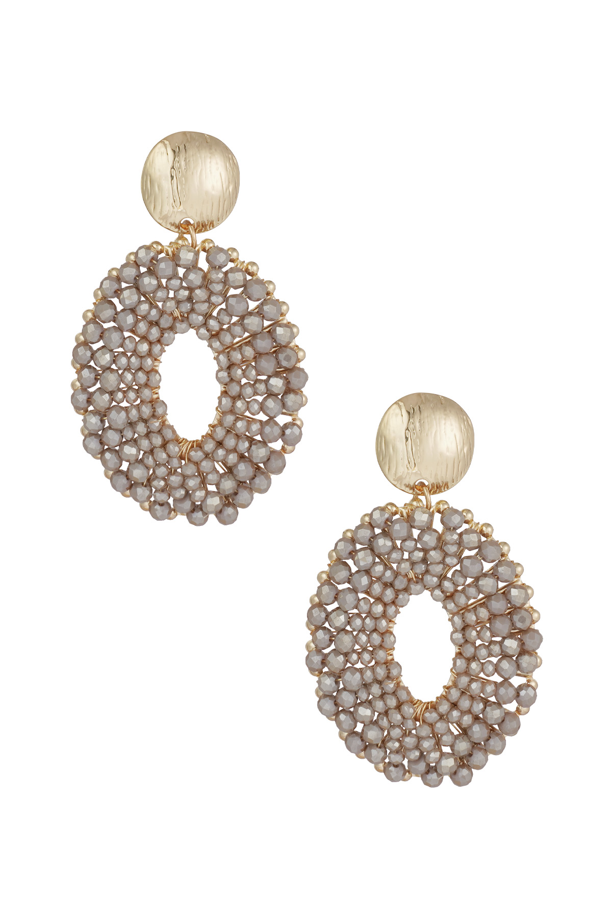 Boucles d'oreilles Fiesta colorées - beige h5 