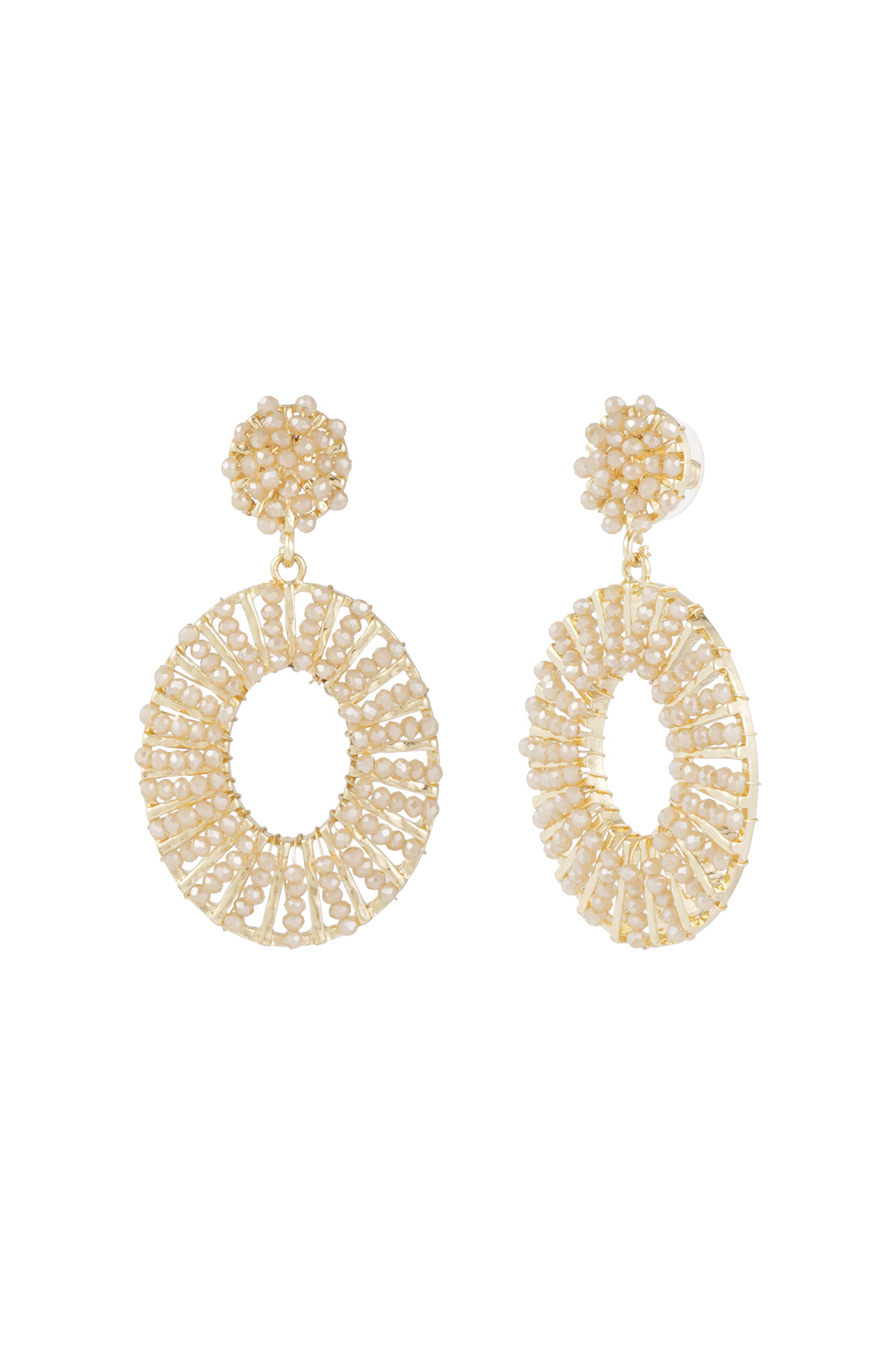 Boucles d'oreilles Bead Bliss - beige h5 