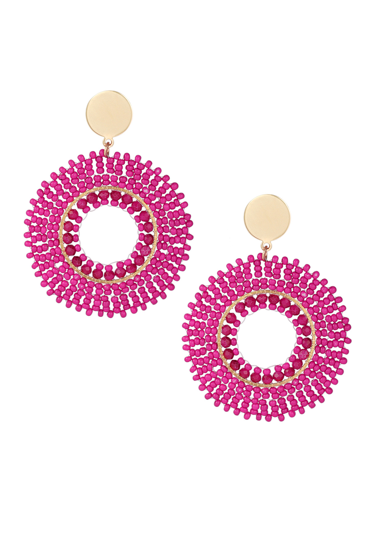 Summer Bliss Earrings - Fuchsia 