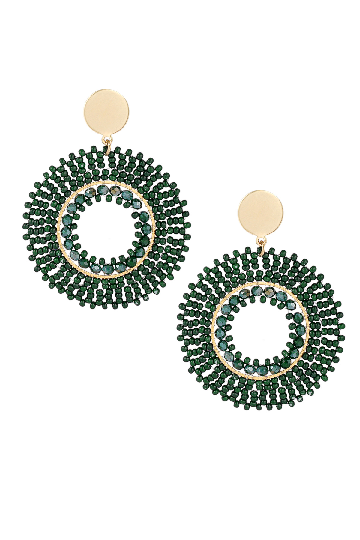 Pendientes Summer Bliss - verde oscuro h5 